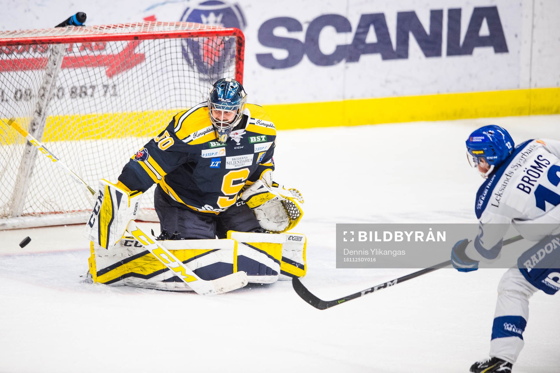 Leksands Wilde Bröms  gör 3-1-reduceringen