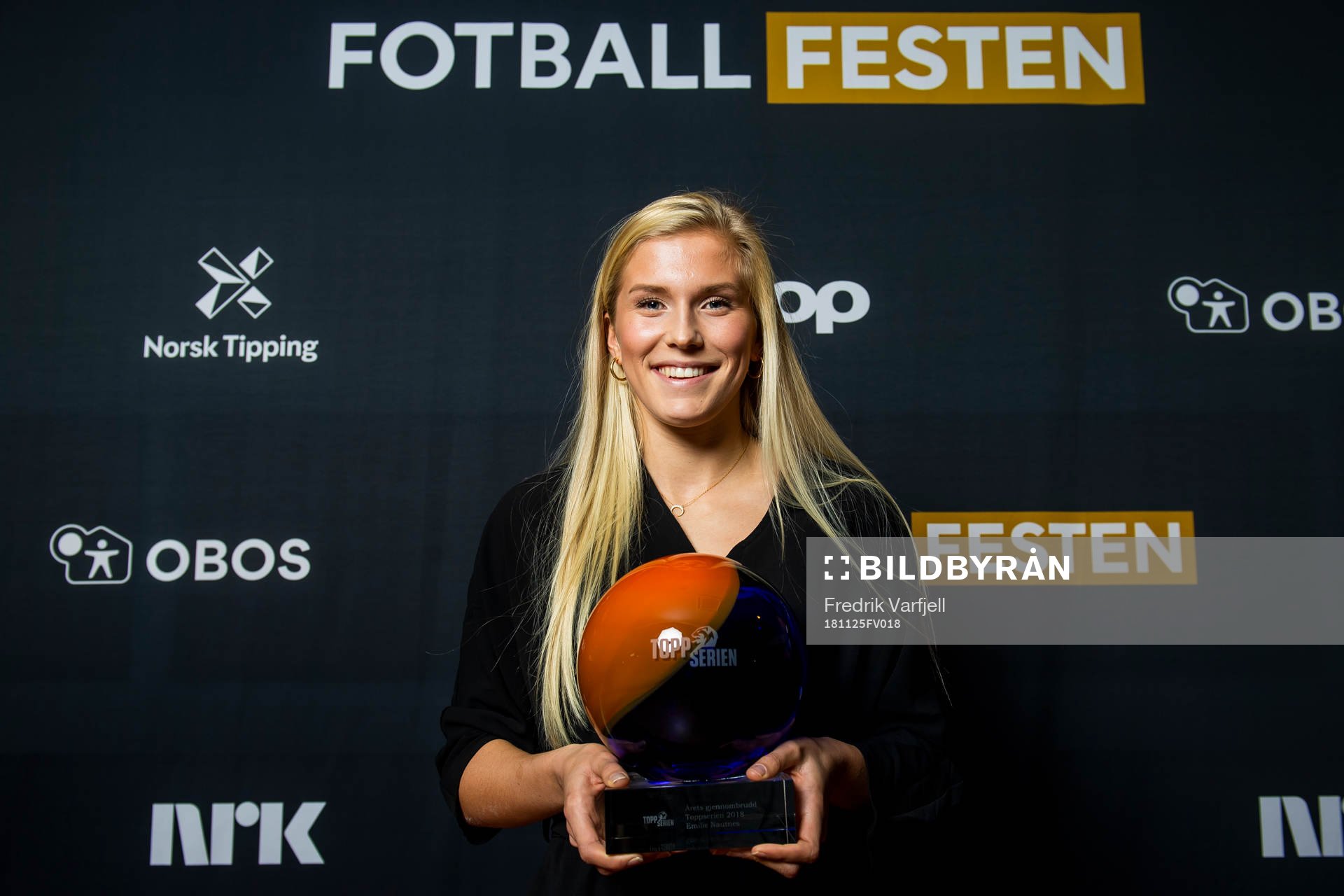 Emilie Nautnes of Arna-Bjørnar poses for a portrait with