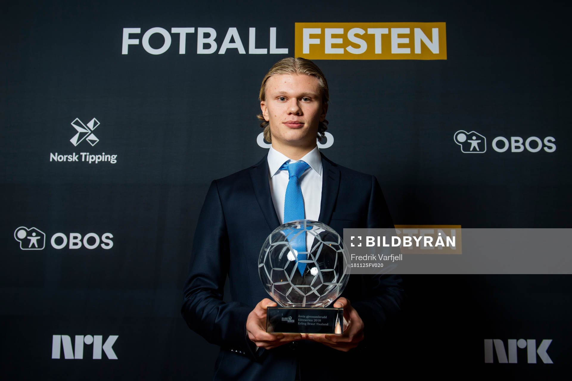 Erling Braut Haaland of Molde poses for a portrait with the