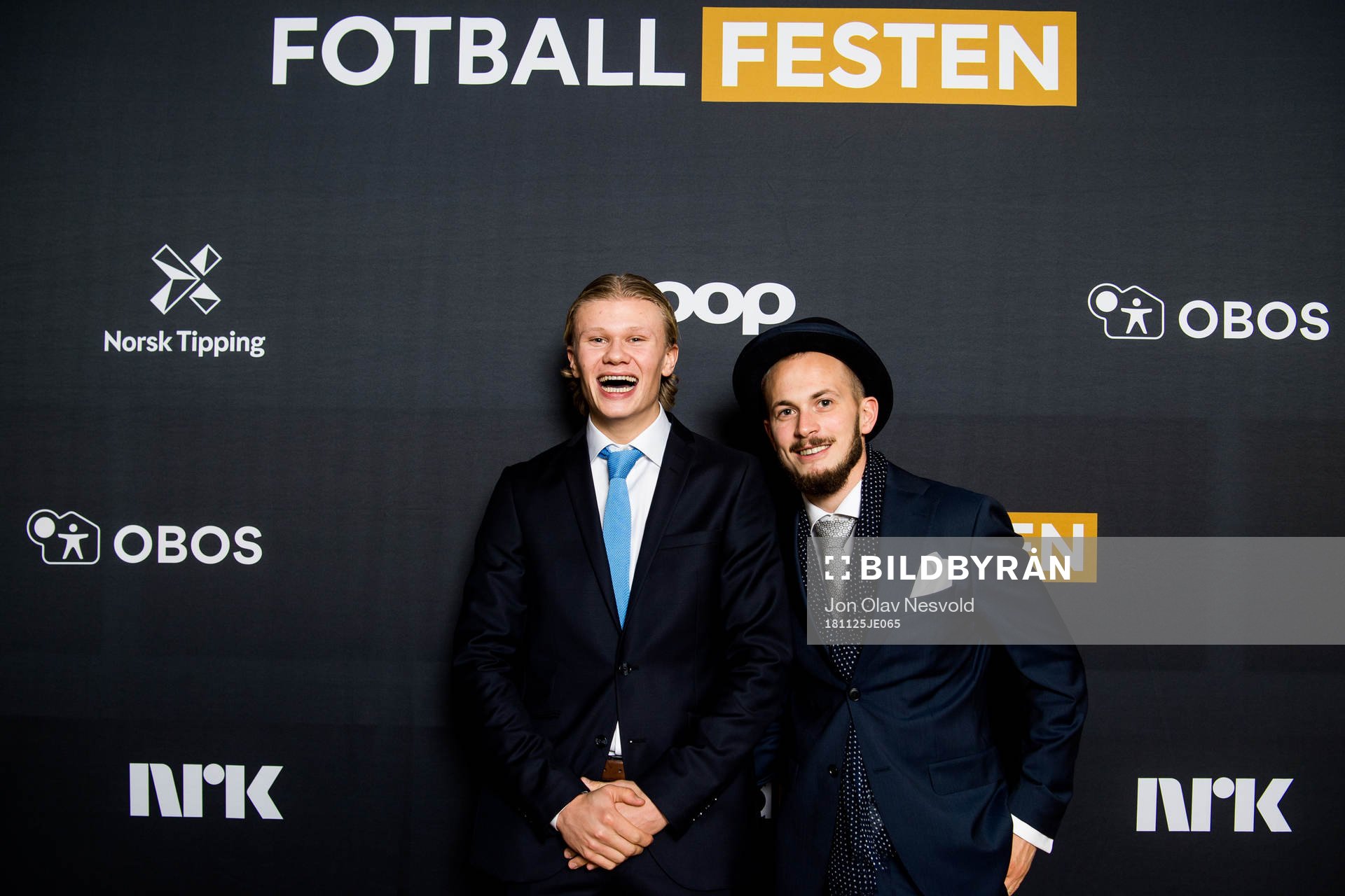 Erling Braut Haaland and Eirik Hestad of Molde