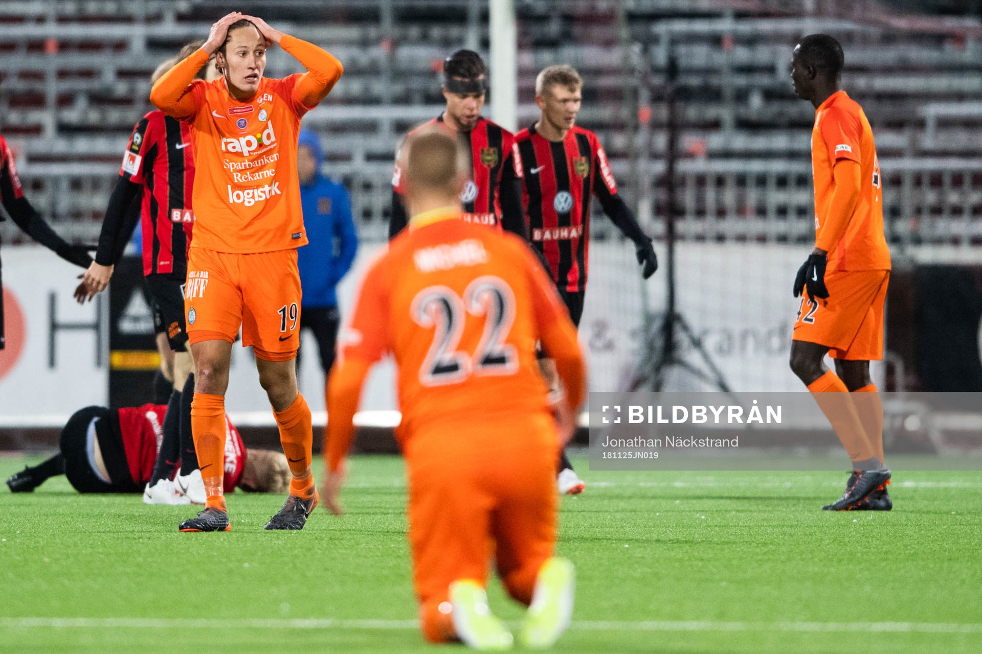 AFC Eskilstunas Felix Michel reagerar