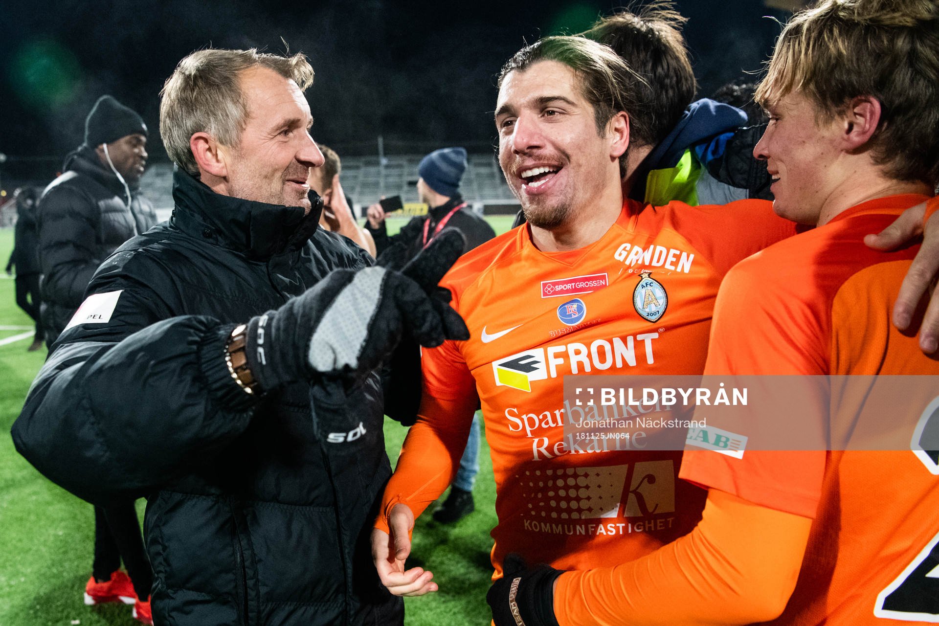 AFC Eskilstunas tränare Nemanja Miljanovic och Christian