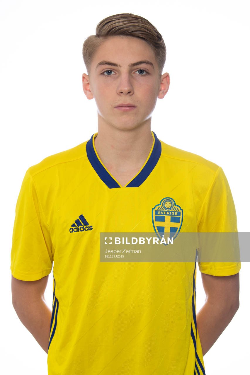 Casper Nilsson i P15-landslaget