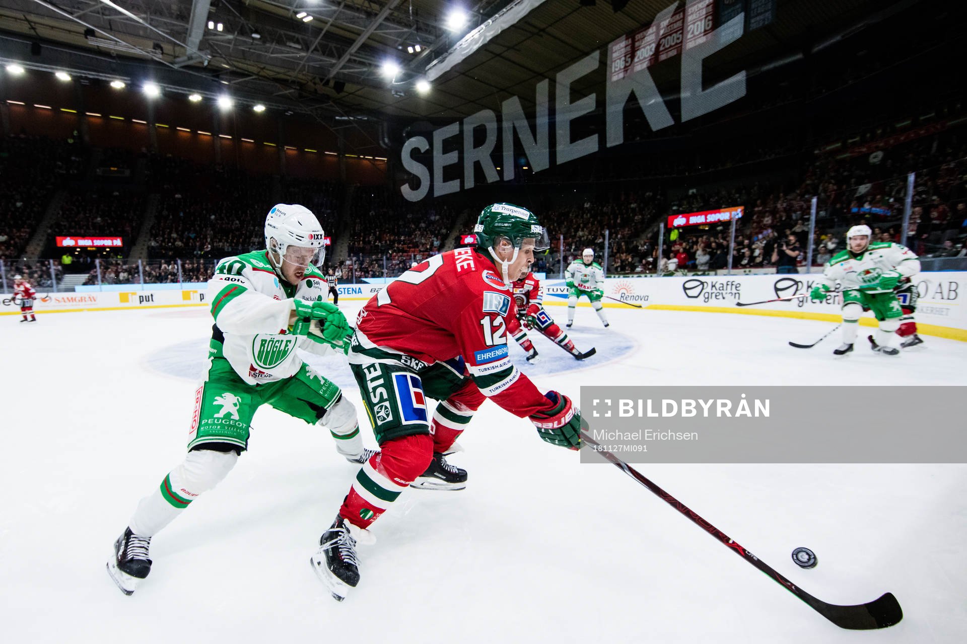 Rögles Christopher Bengtsson och Frölundas Max Friberg
