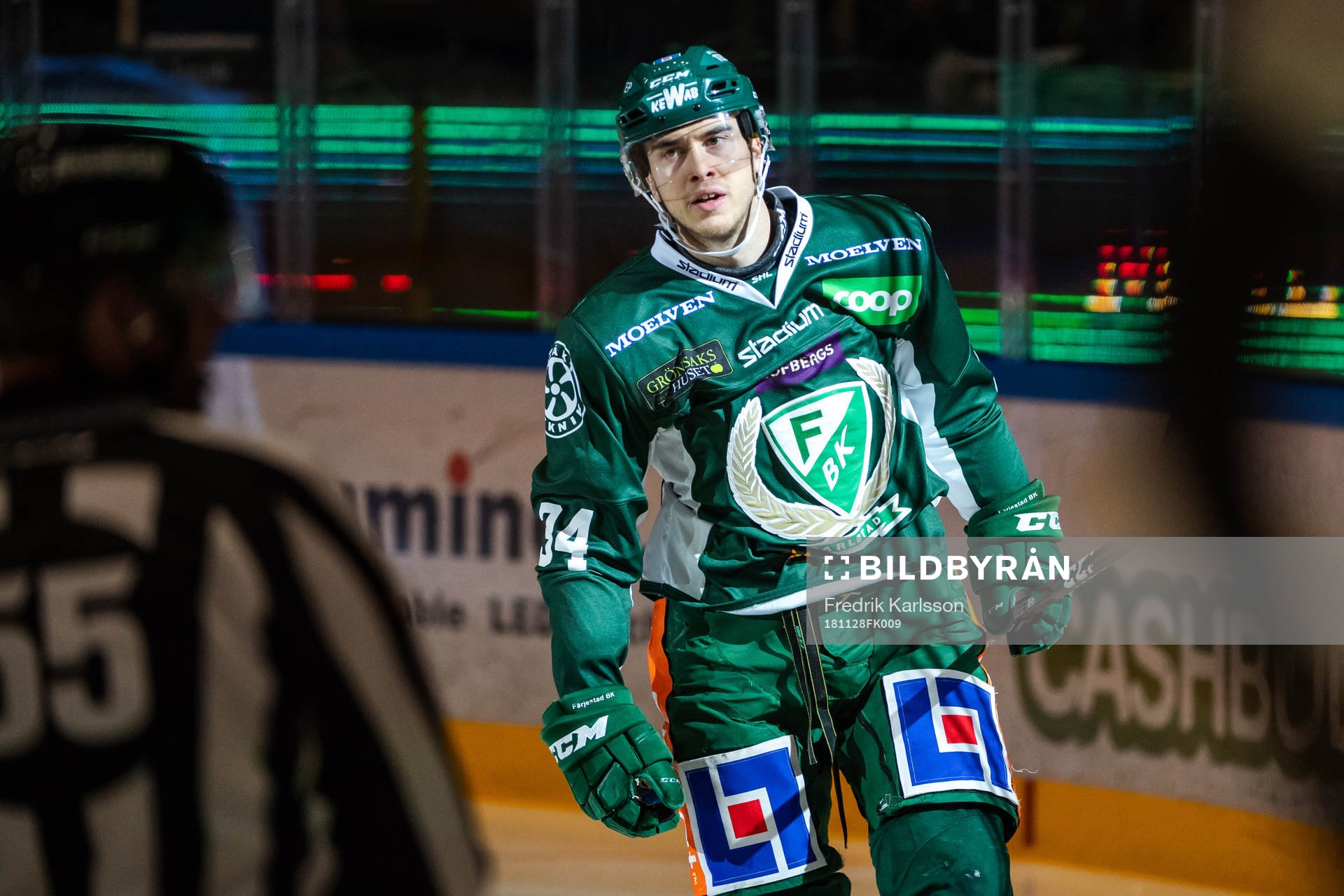 Färjestads Michael Lindqvist jublar