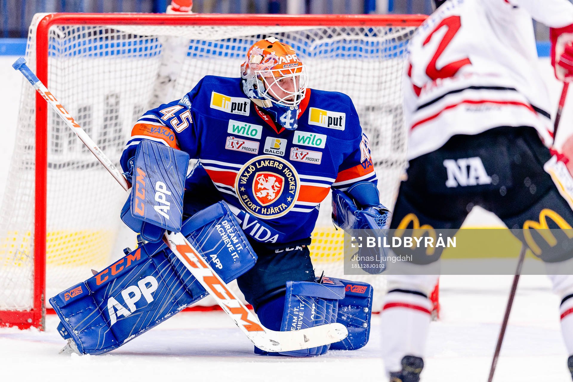 Växjös målvakt Viktor Andrén