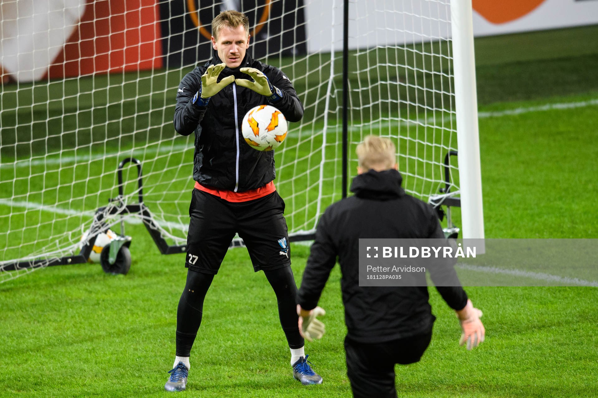 Goalkeeper Johan Dahlin of Malmö FF