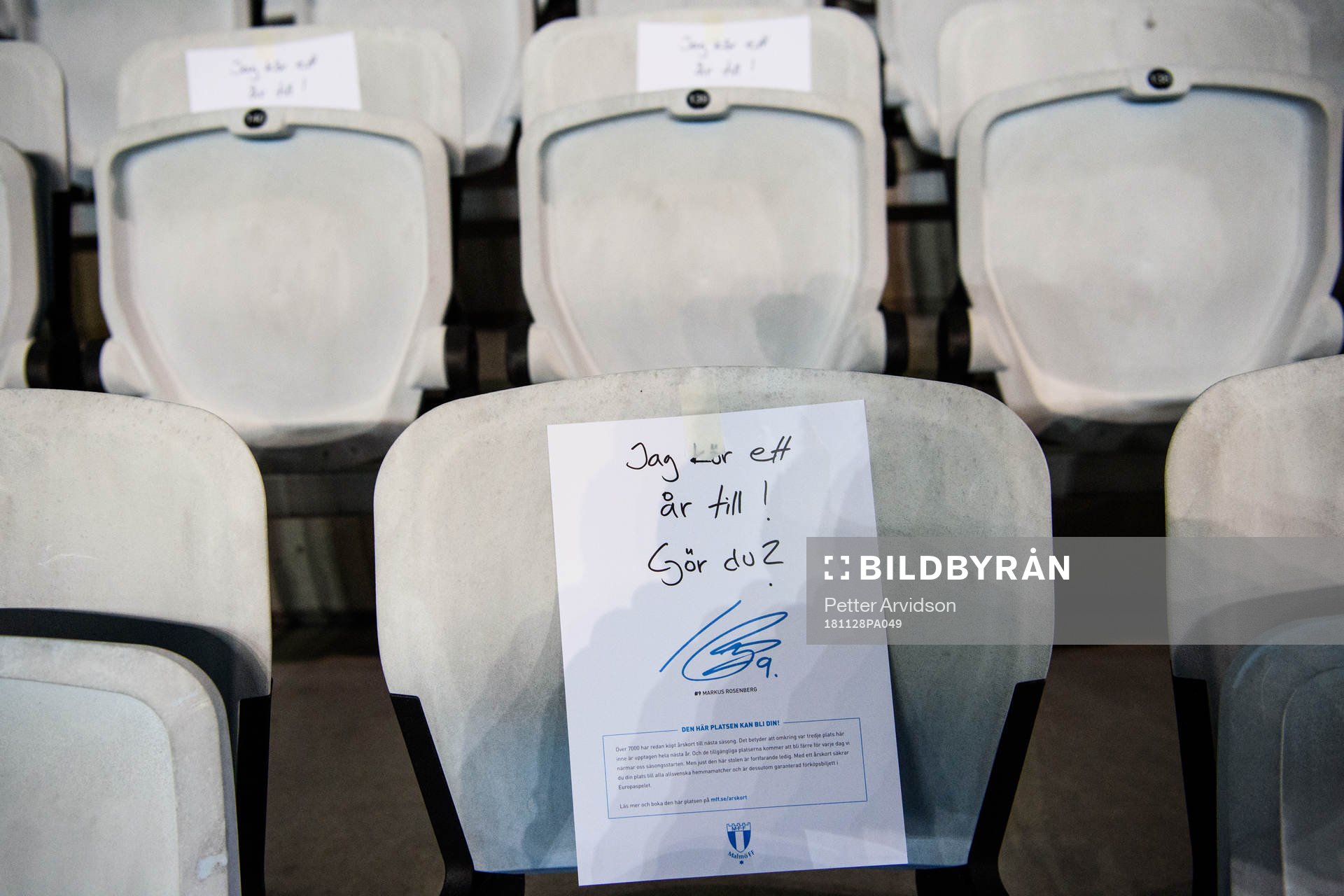 A message from Markus Rosenberg of Malmö FF to the
