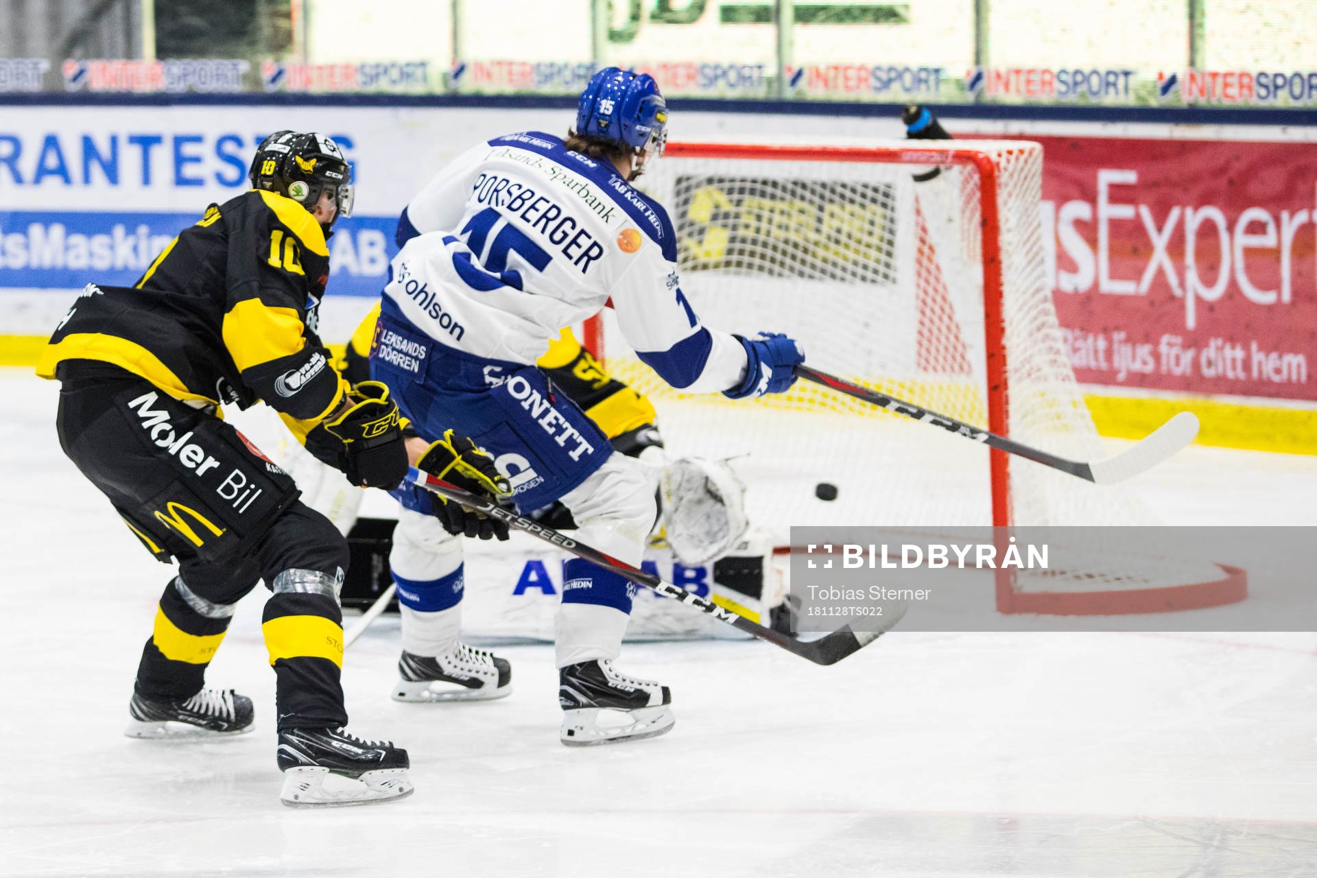 Leksands Johan Porsberger gör 1-1