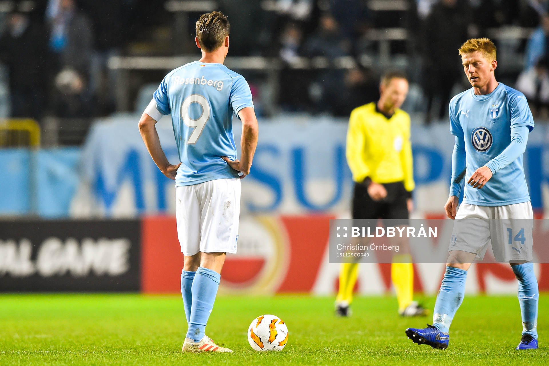 Markus Rosenberg of Malmö FF and Anders Christiansen of