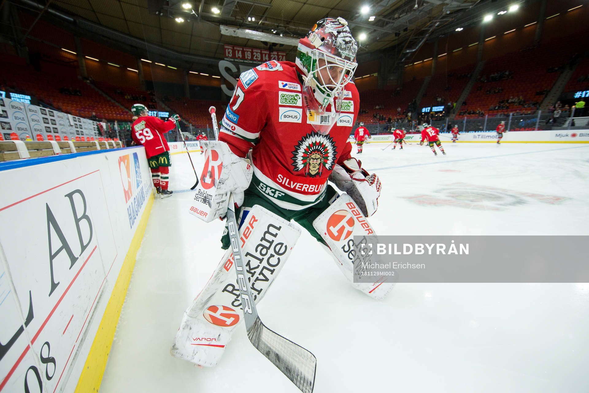 Frölundas målvakt Johan Gustafsson