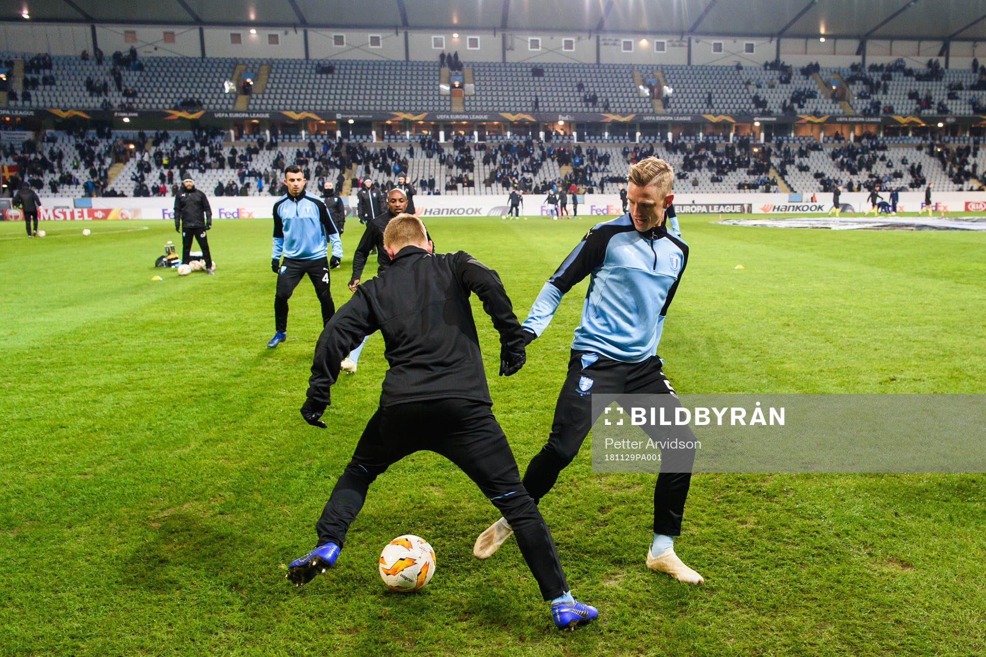 Sören Rieks and Anders Christiansen of Malmö FF