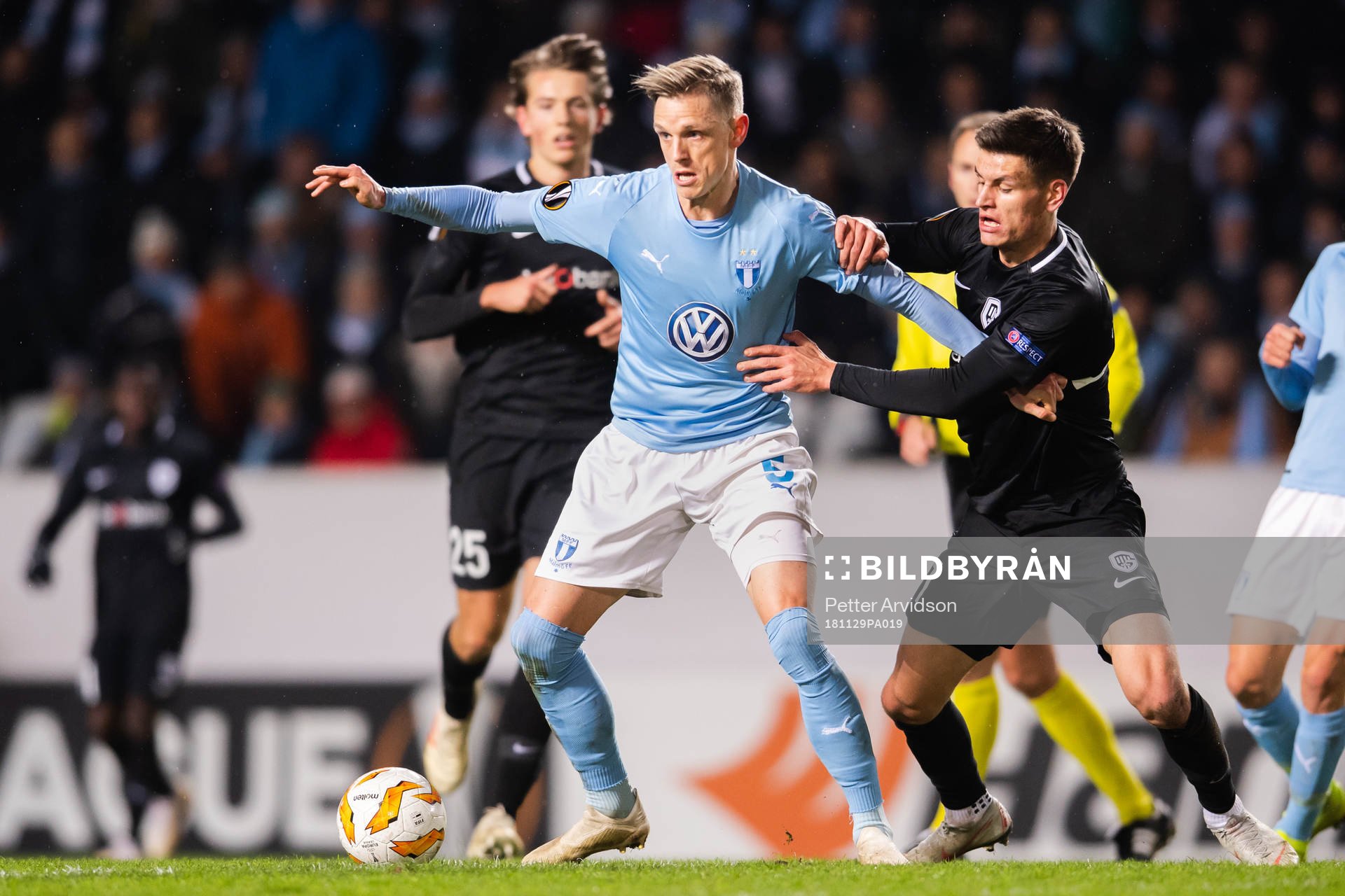 Sören Rieks of Malmö FF and Joakim Maehle of Genk
