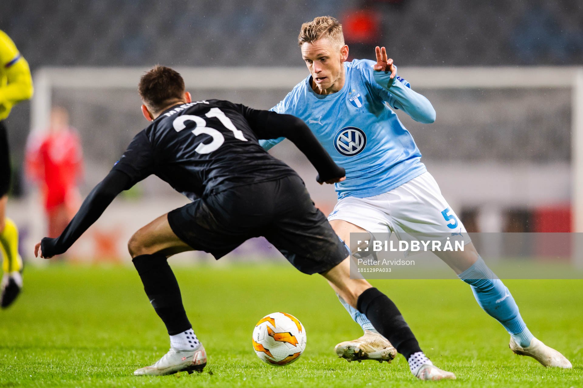 Sören Rieks of Malmö FF and Joakim Maehle of Genk