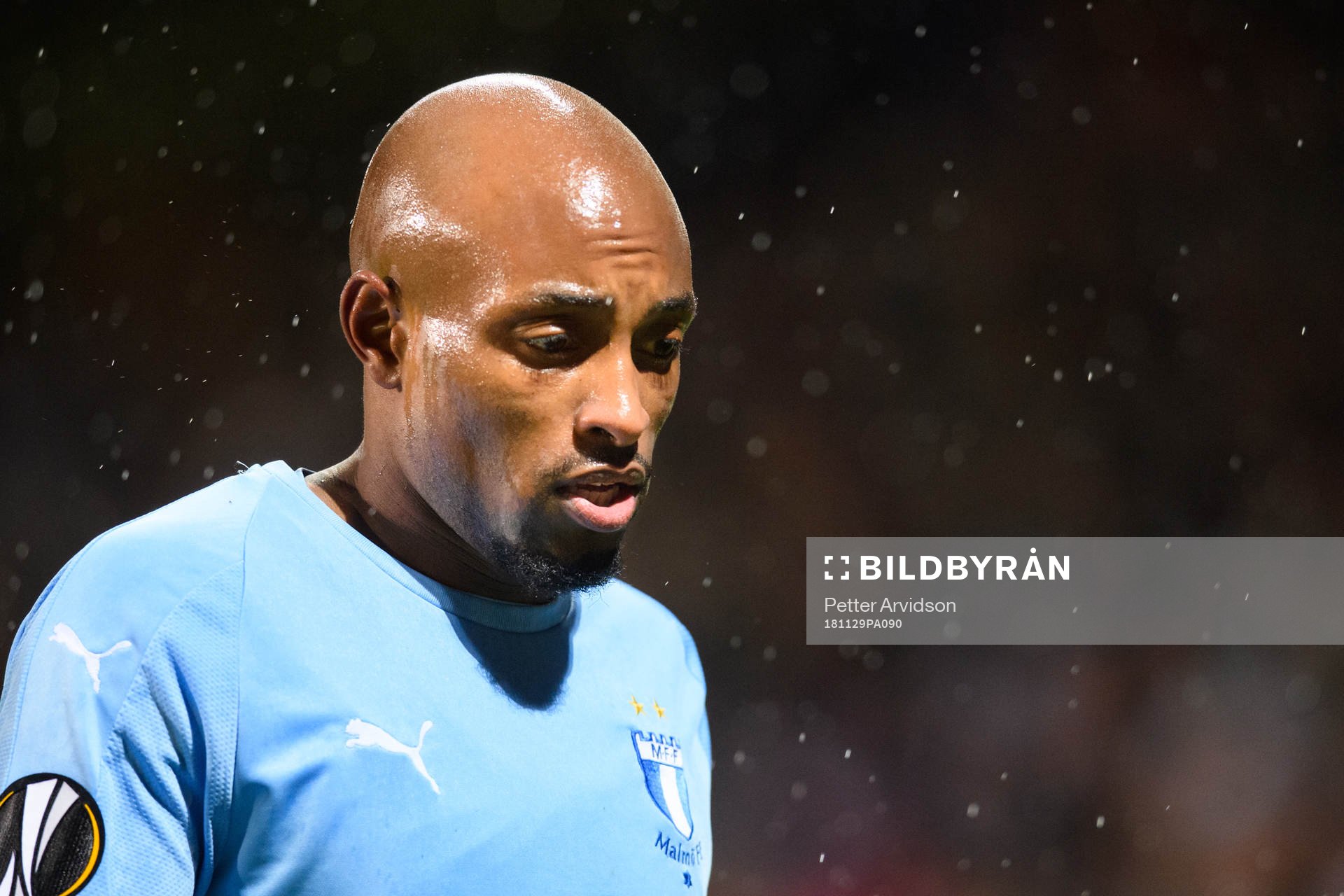 Fouad Bachirou of Malmö FF looks dejected