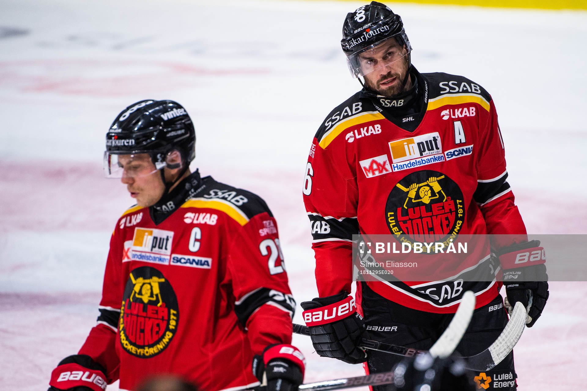 Luleås Niklas Olausson och Erik Gustafsson deppar