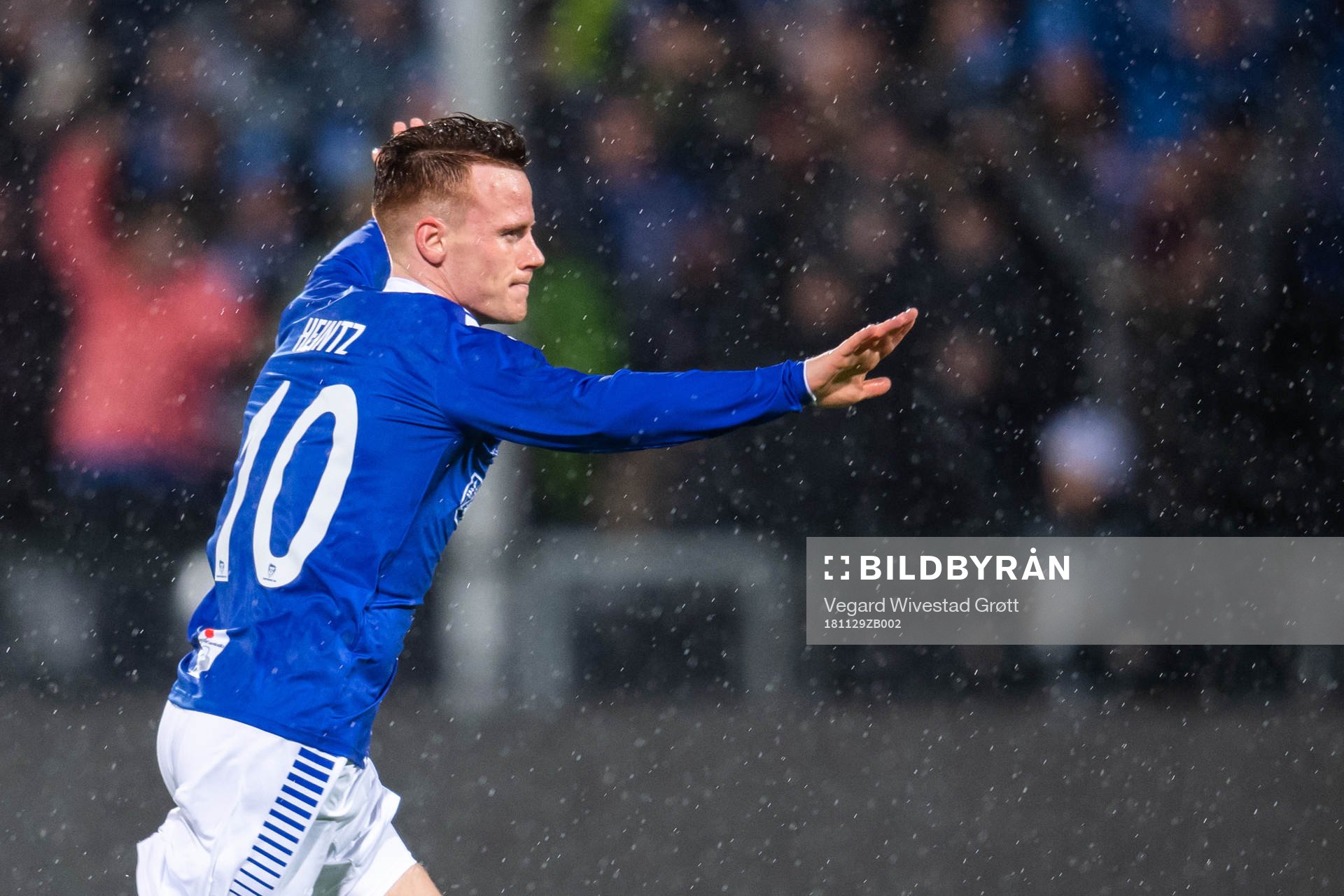 Tobias Heintz of Sarpsborg 08 celebrates