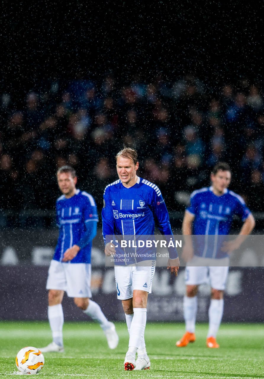 Matti Lund Nielsen of Sarpsborg 08 looks dejected