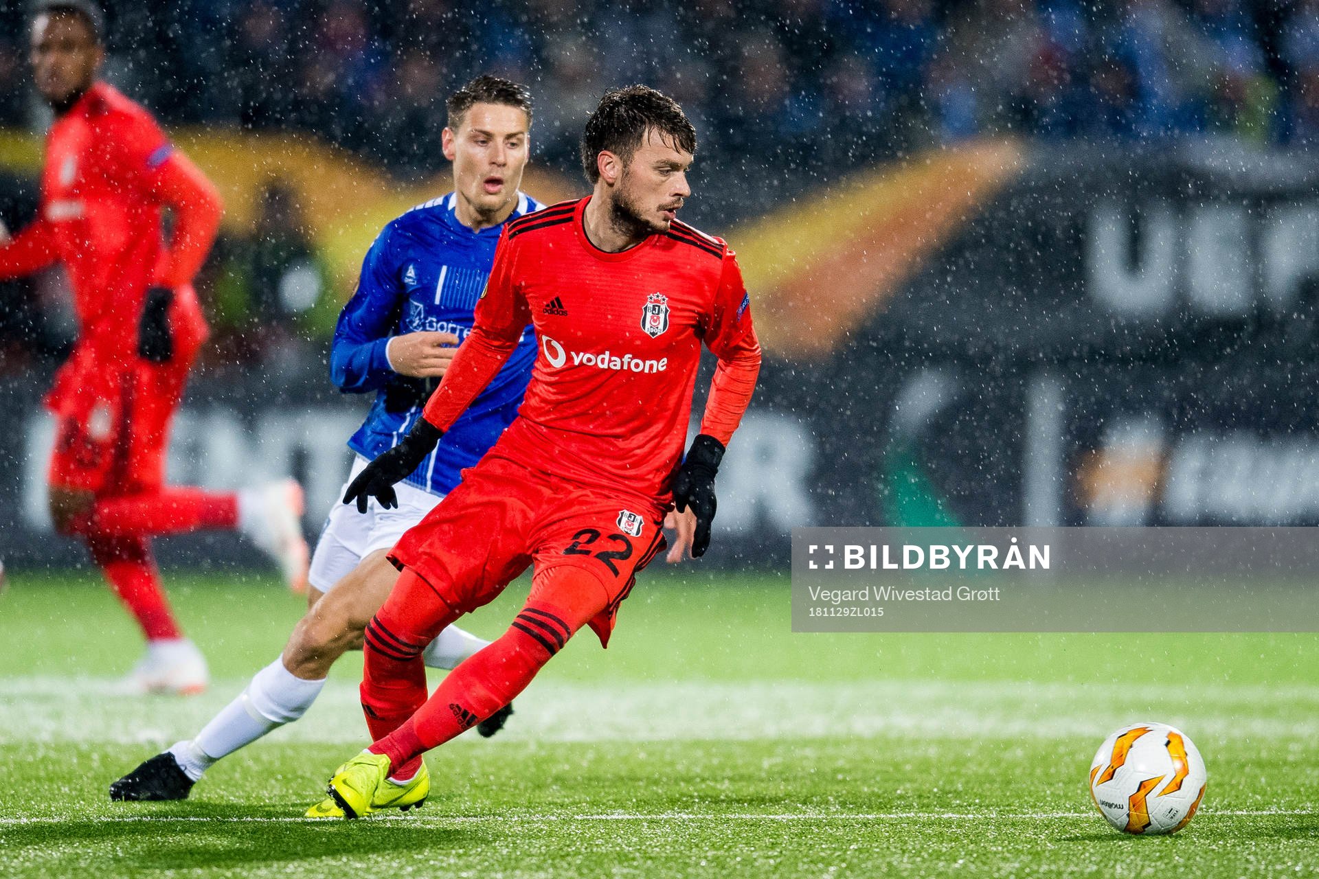 Kristoffer Zachariassen of Sarpsborg 08 and Adem Ljajic of