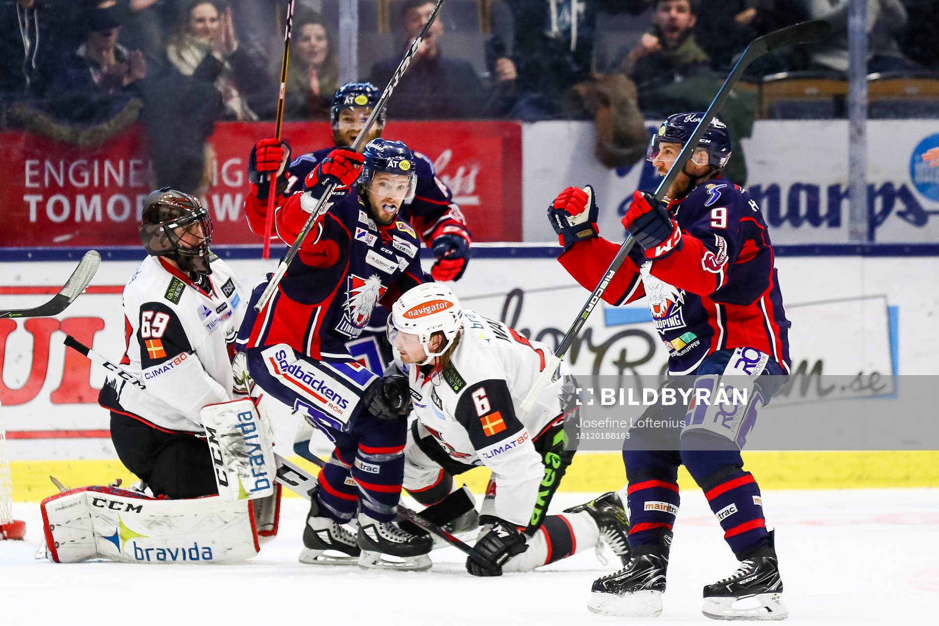 Linköpings Derek Roy jublar