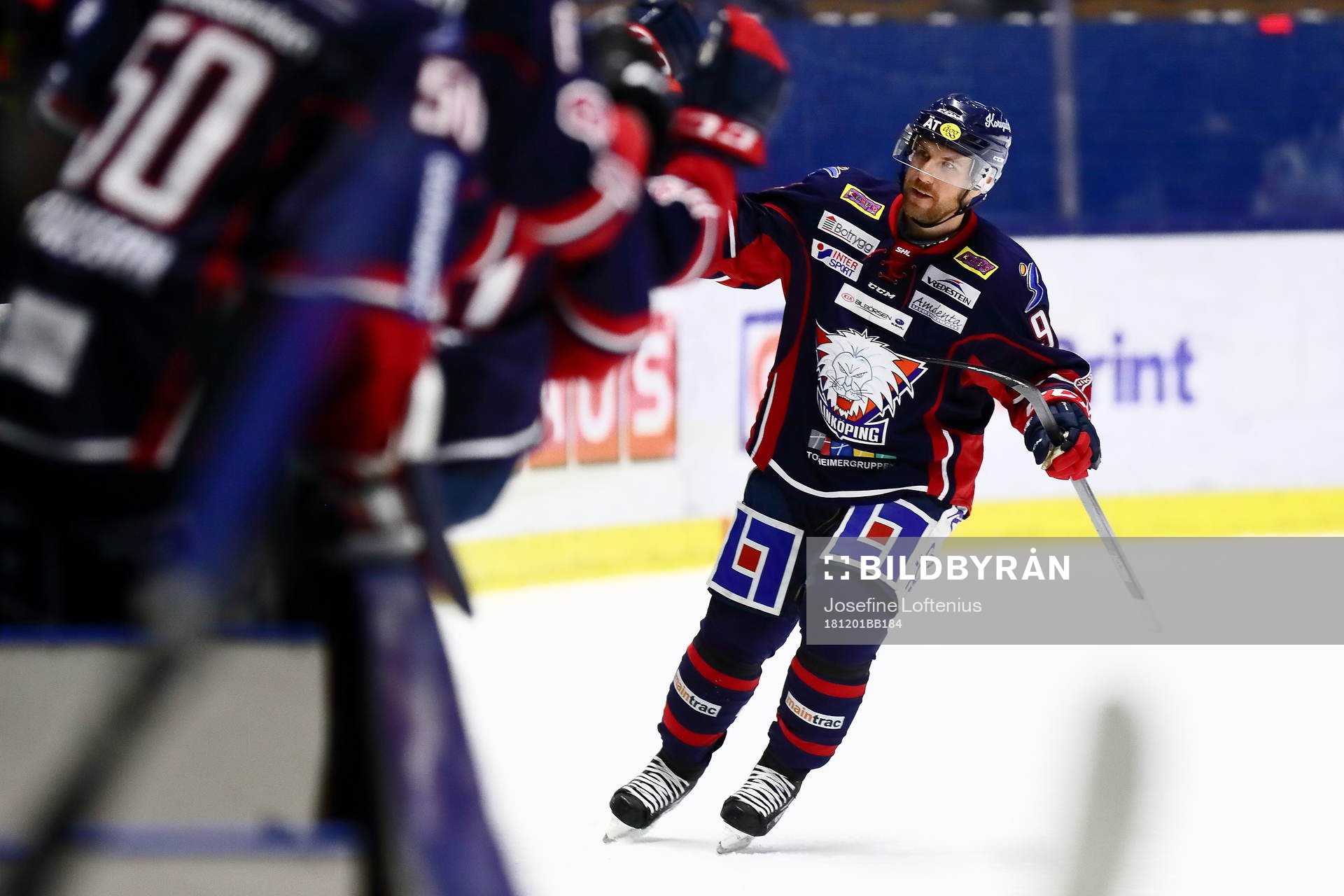 Linköpings Derek Roy jublar