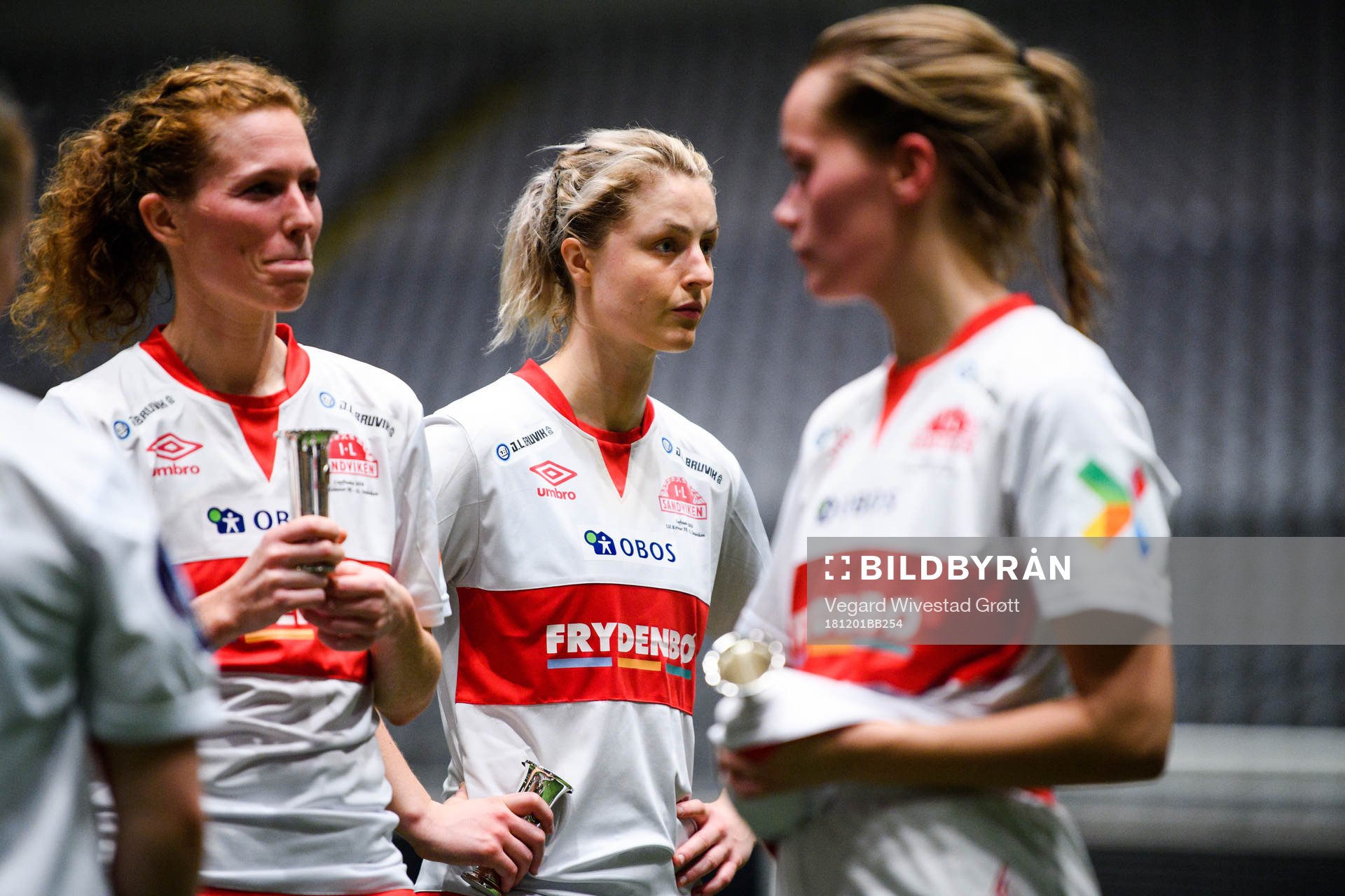 Ingrid Marie Karlsen Spord of Sandviken looks dejected