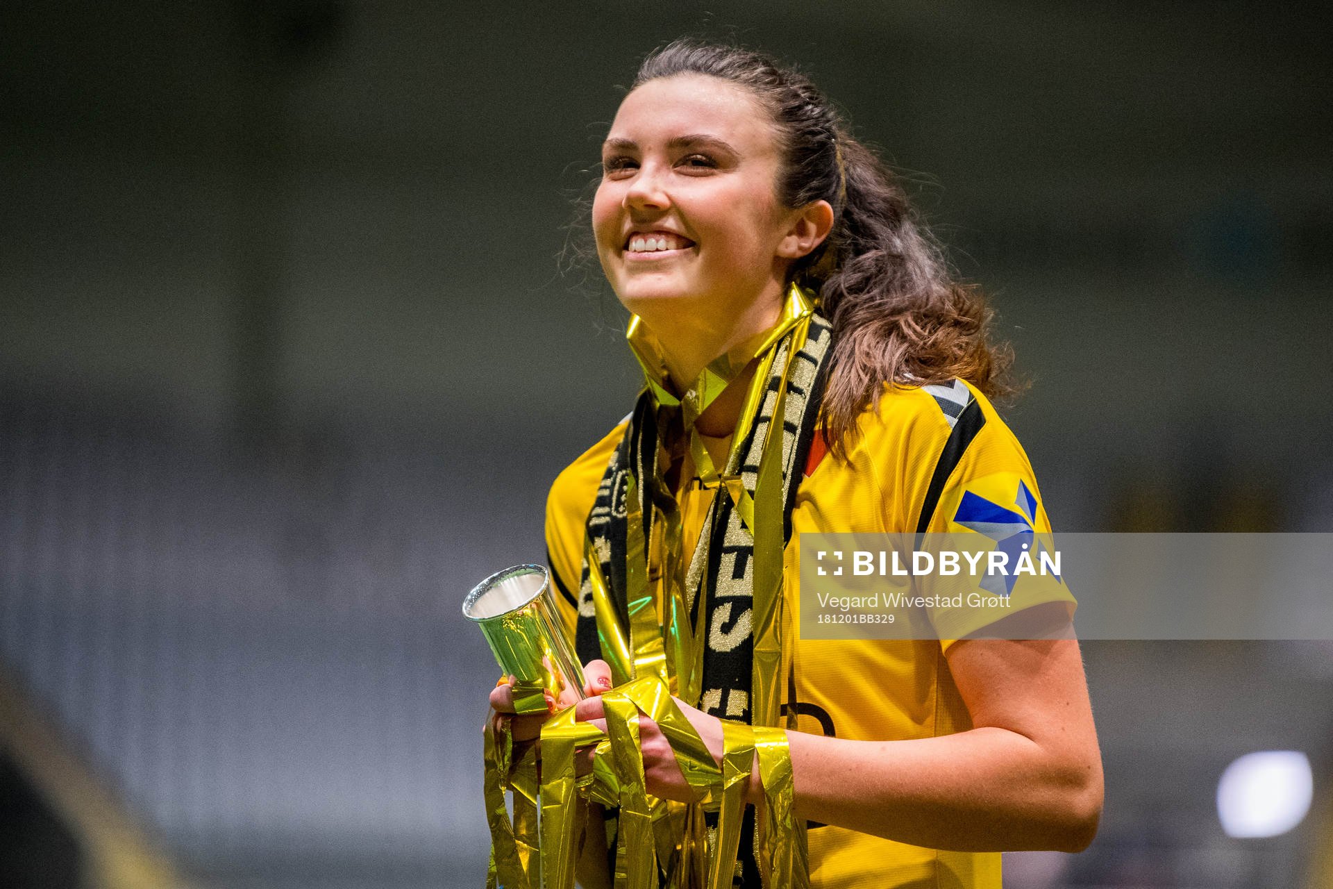 Ingrid Syrstad Engen of LSK Kvinner celebrates