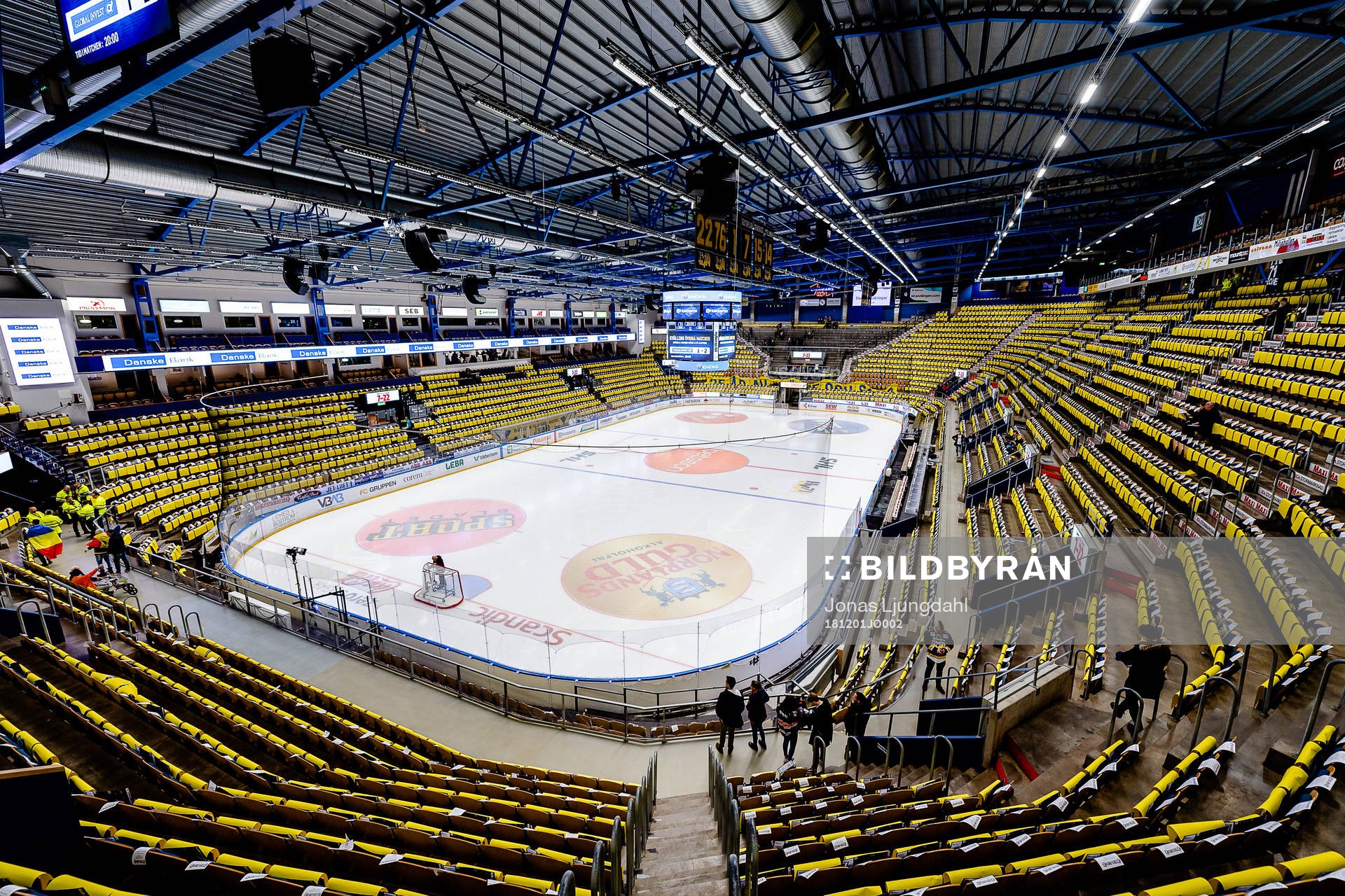 Generell interiör vy från Kinnarps arena före