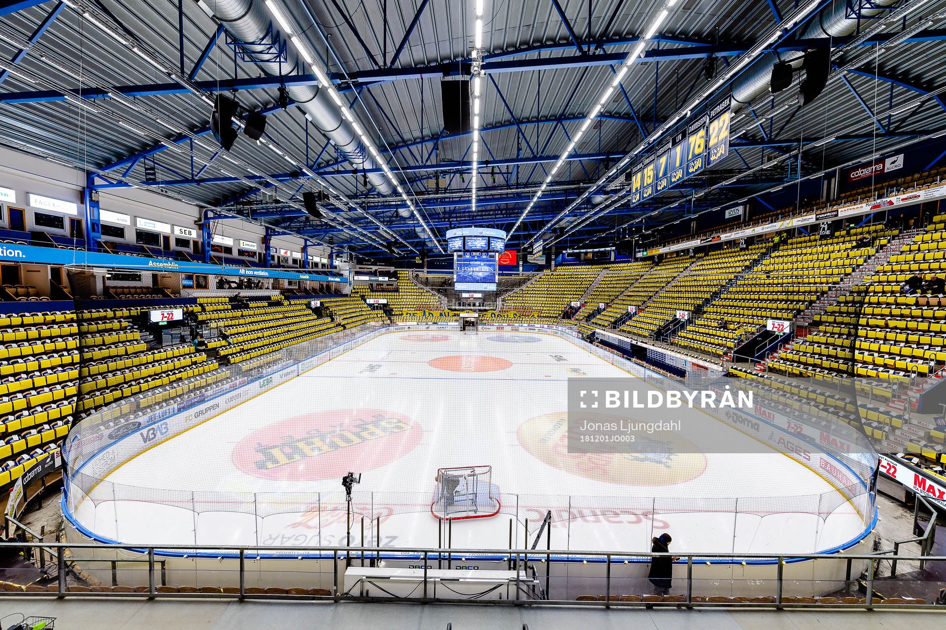 Generell interiör vy från Kinnarps arena före