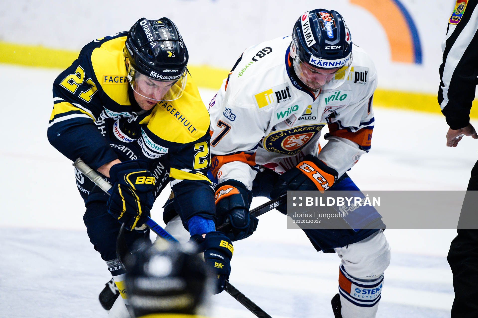 s David Gustafsson och Växjös Pontus Netterberg