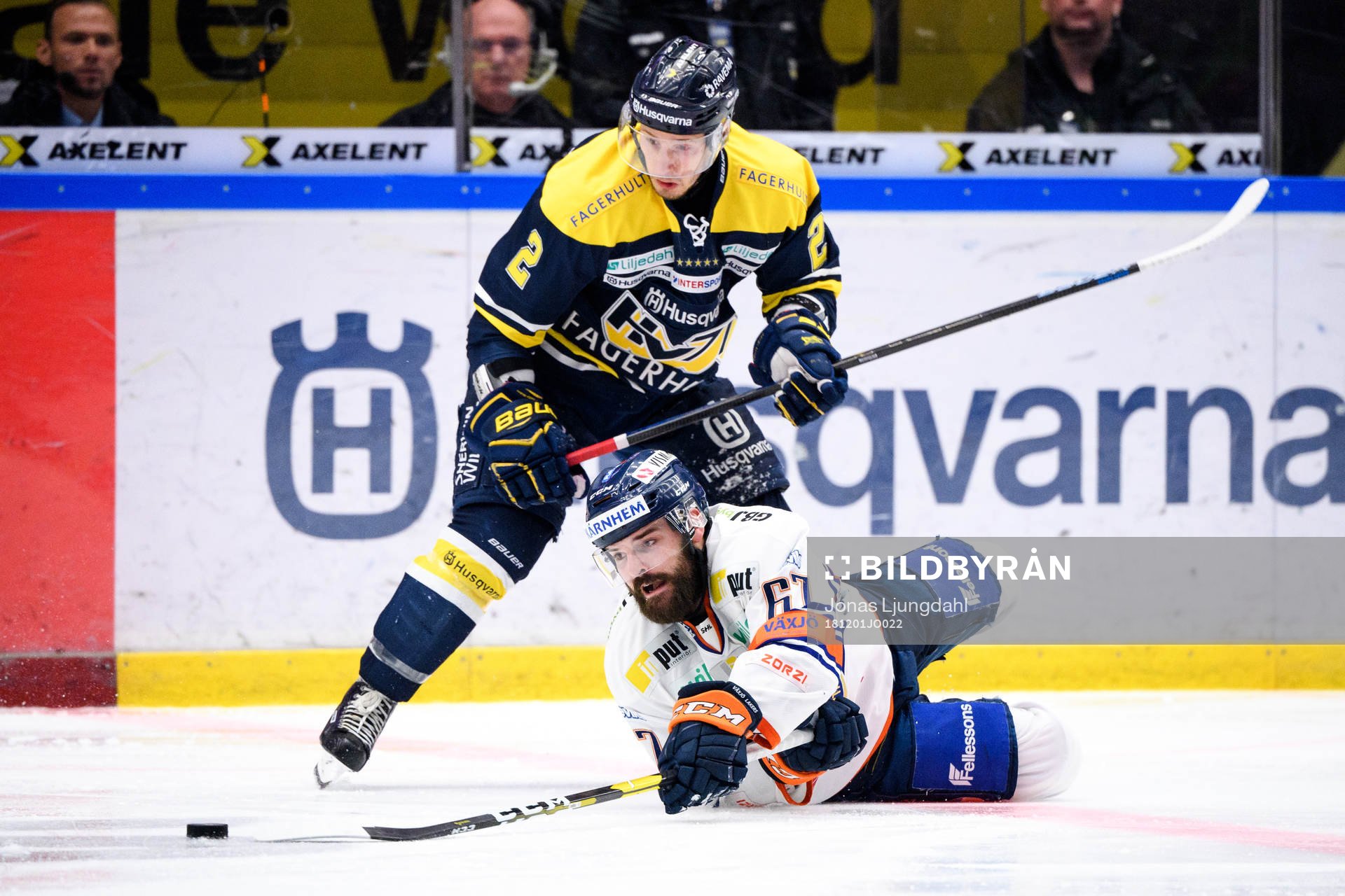 s Kristofer Berglund och Växjös Linus Fröberg