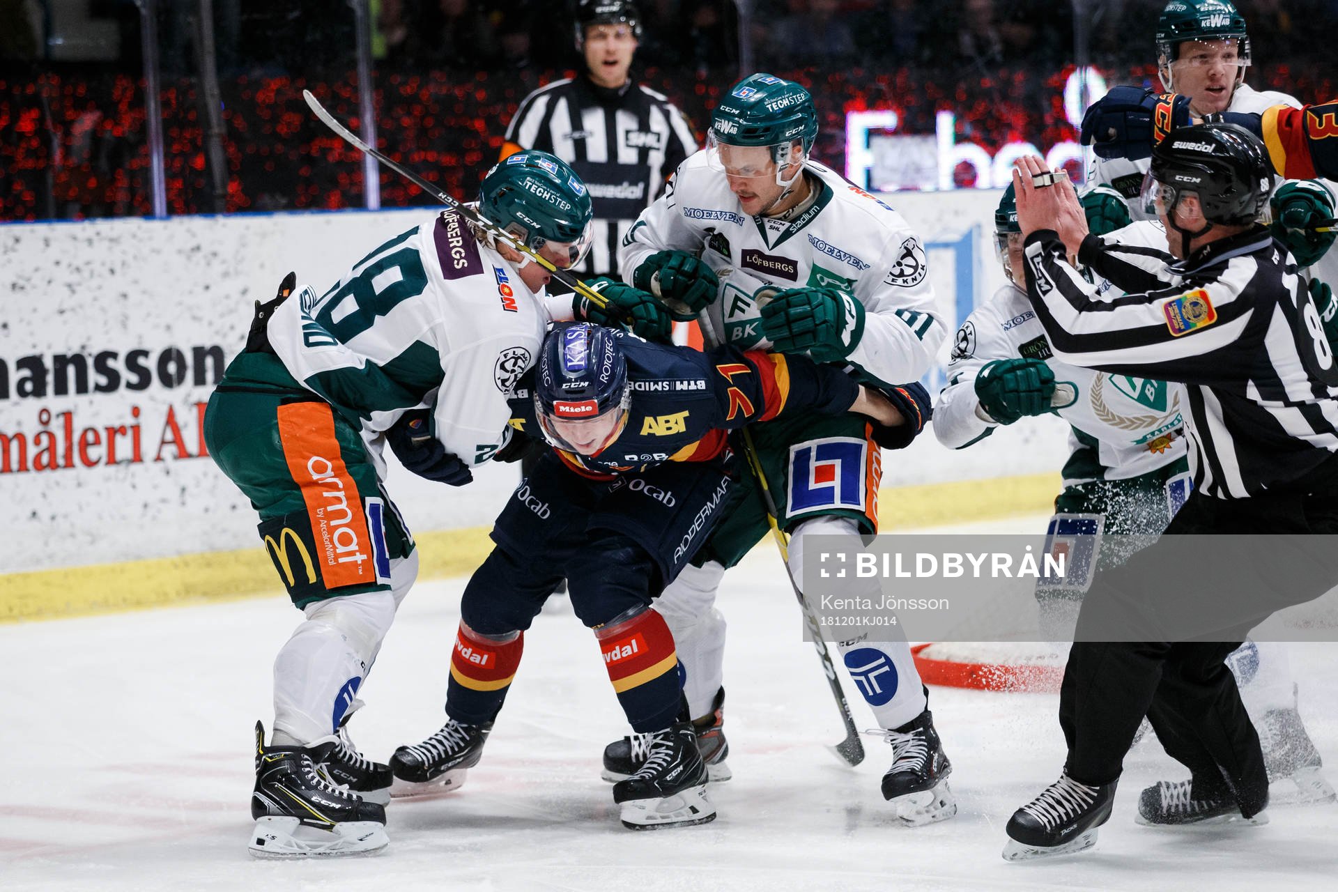 Djurgårdens Jonathan Davidsson i bråk med  Färjestads