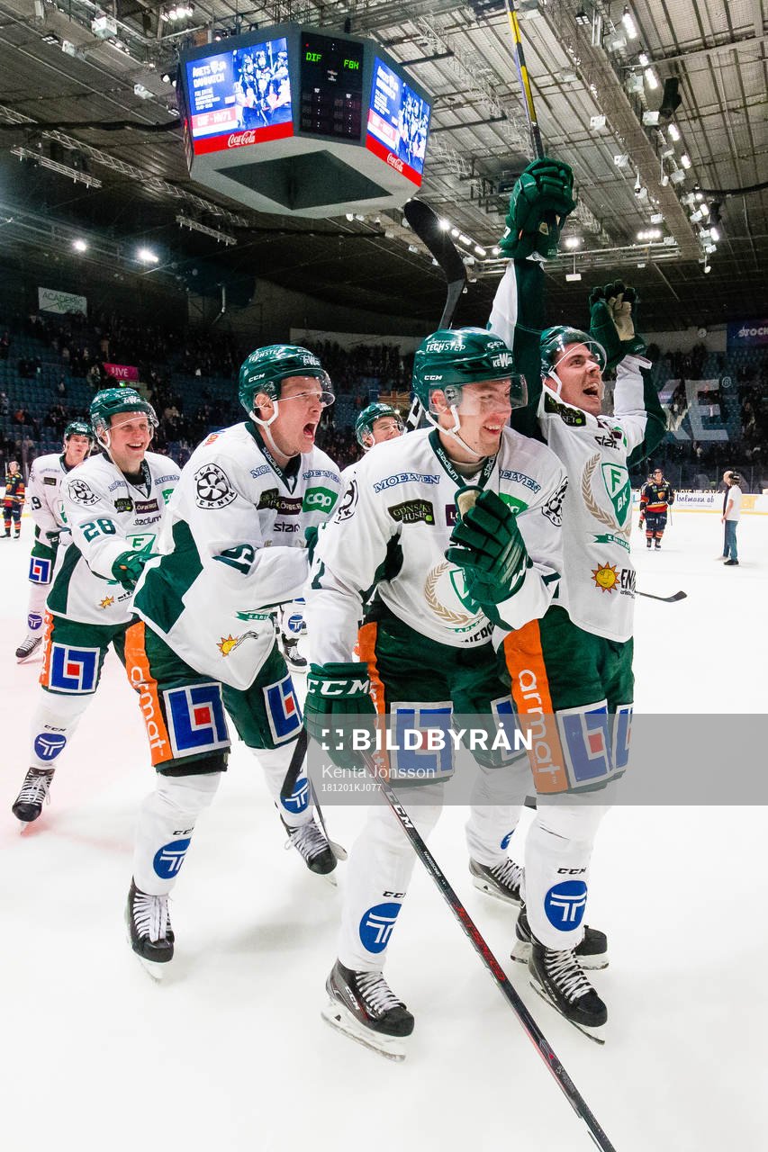 Färjestads Sebastian Erixon (h), Anton Grundel, Carl