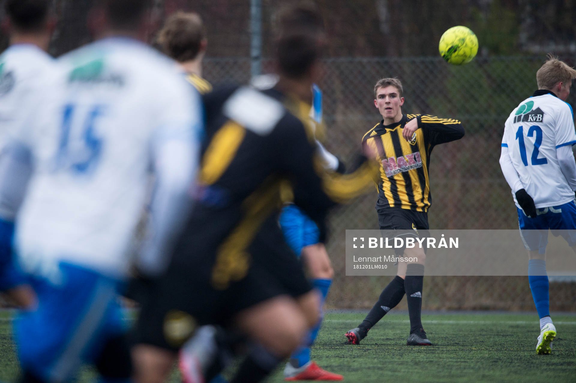IFK Hässleholms  Elliott Nilsson i träningsmatchen mellan