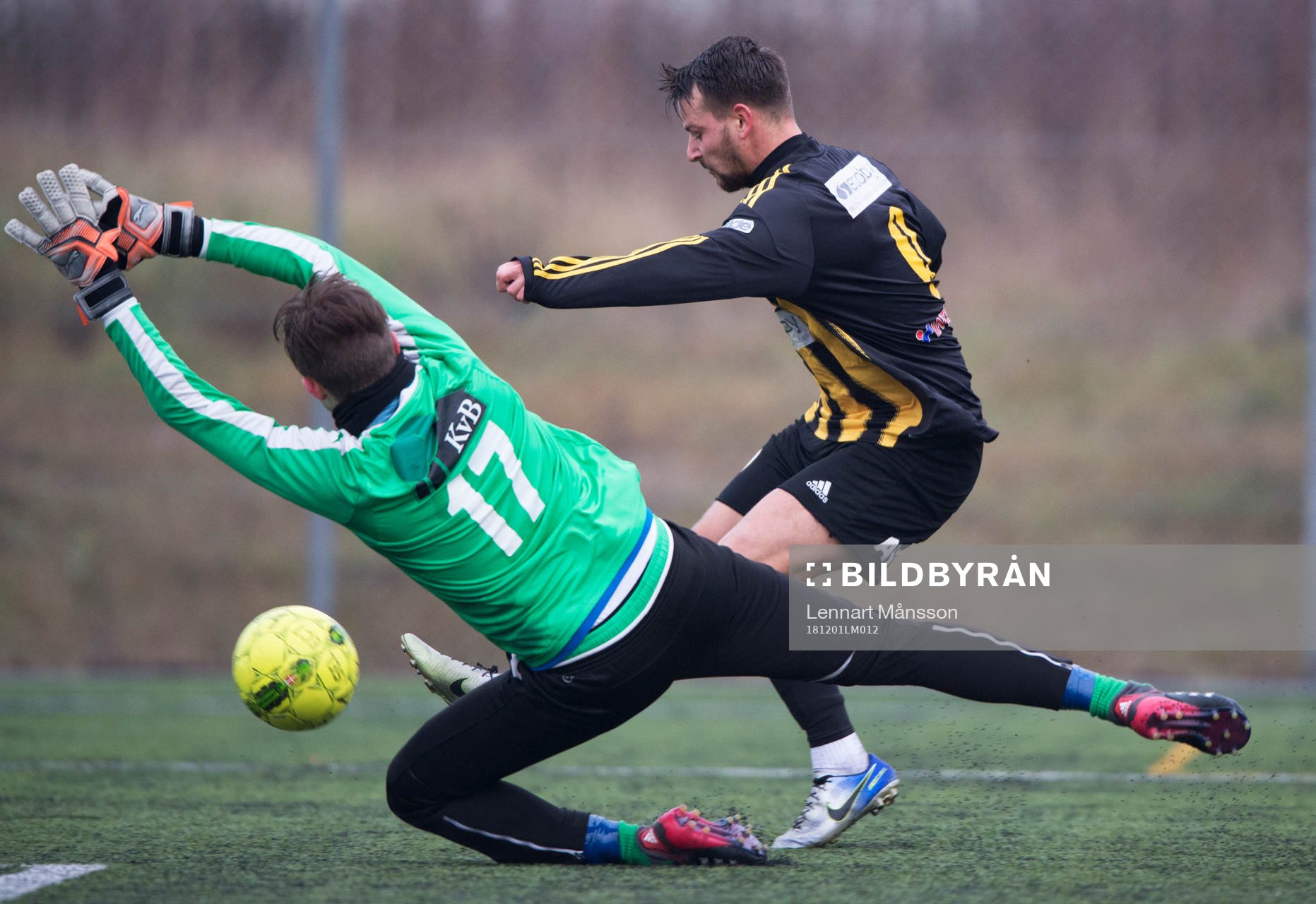 IFK Hässleholms Nico gör mål i träningsmatchen mellan