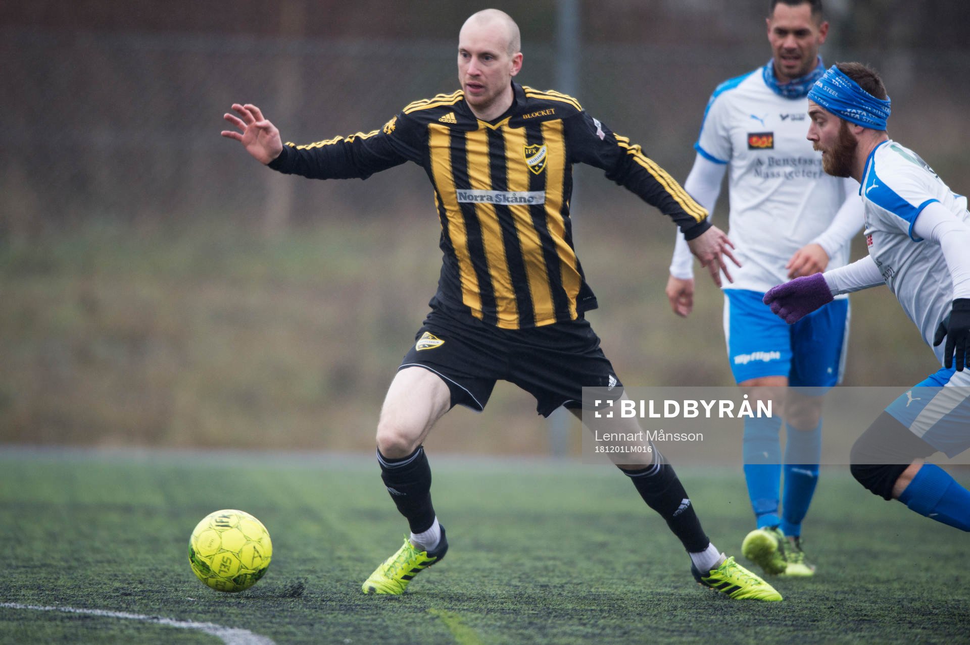 IFK Hässleholms Simon Henningsson i träningsmatchen