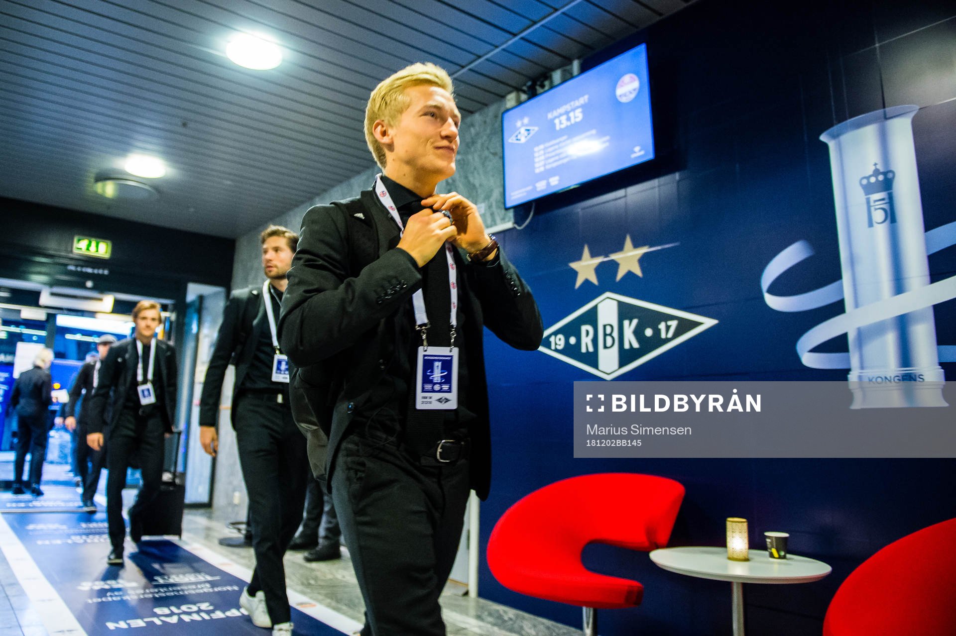 Birger Solberg Meling of Rosenborg arrives