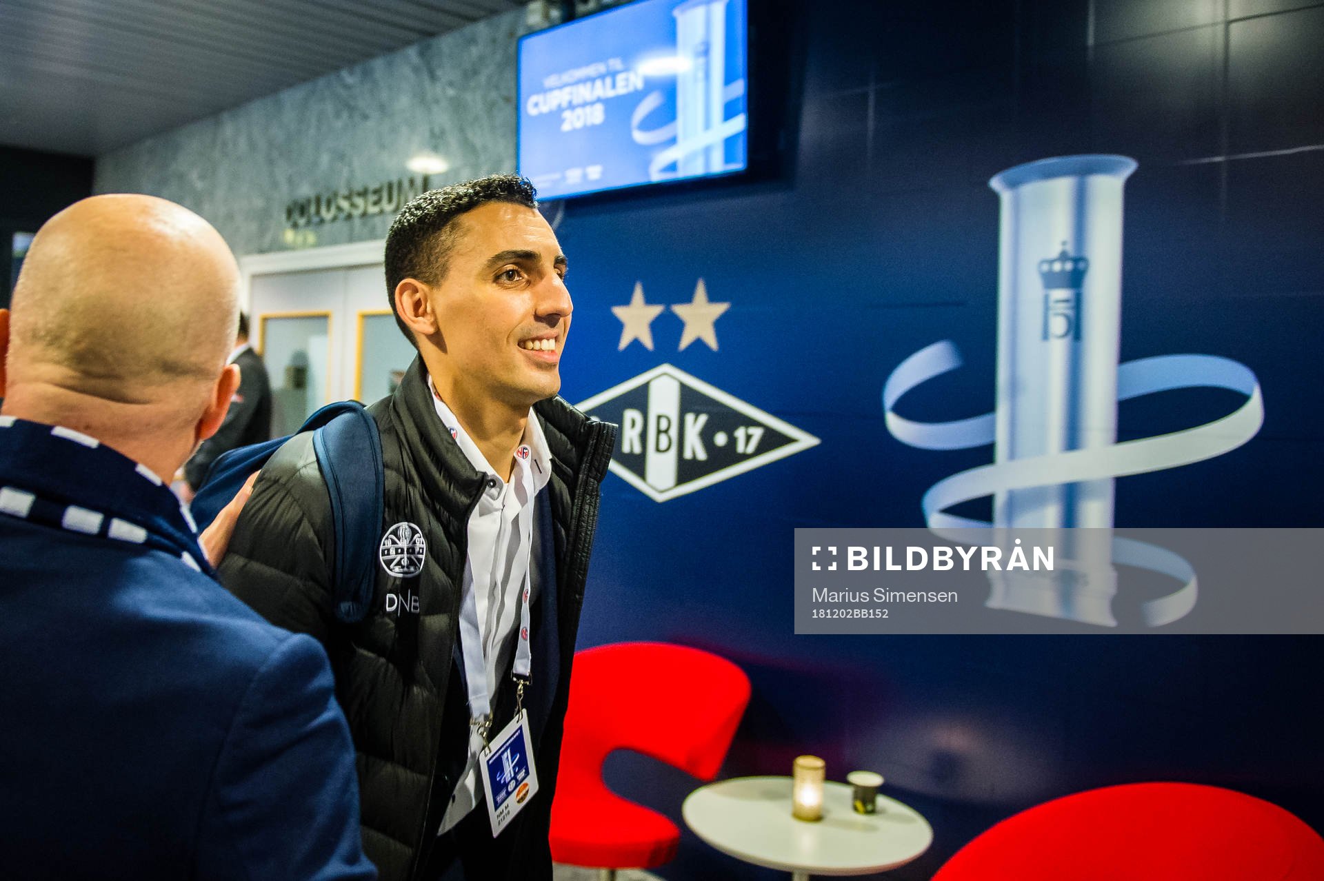 Mustafa Abdellaoue of Strømsgodset arrives