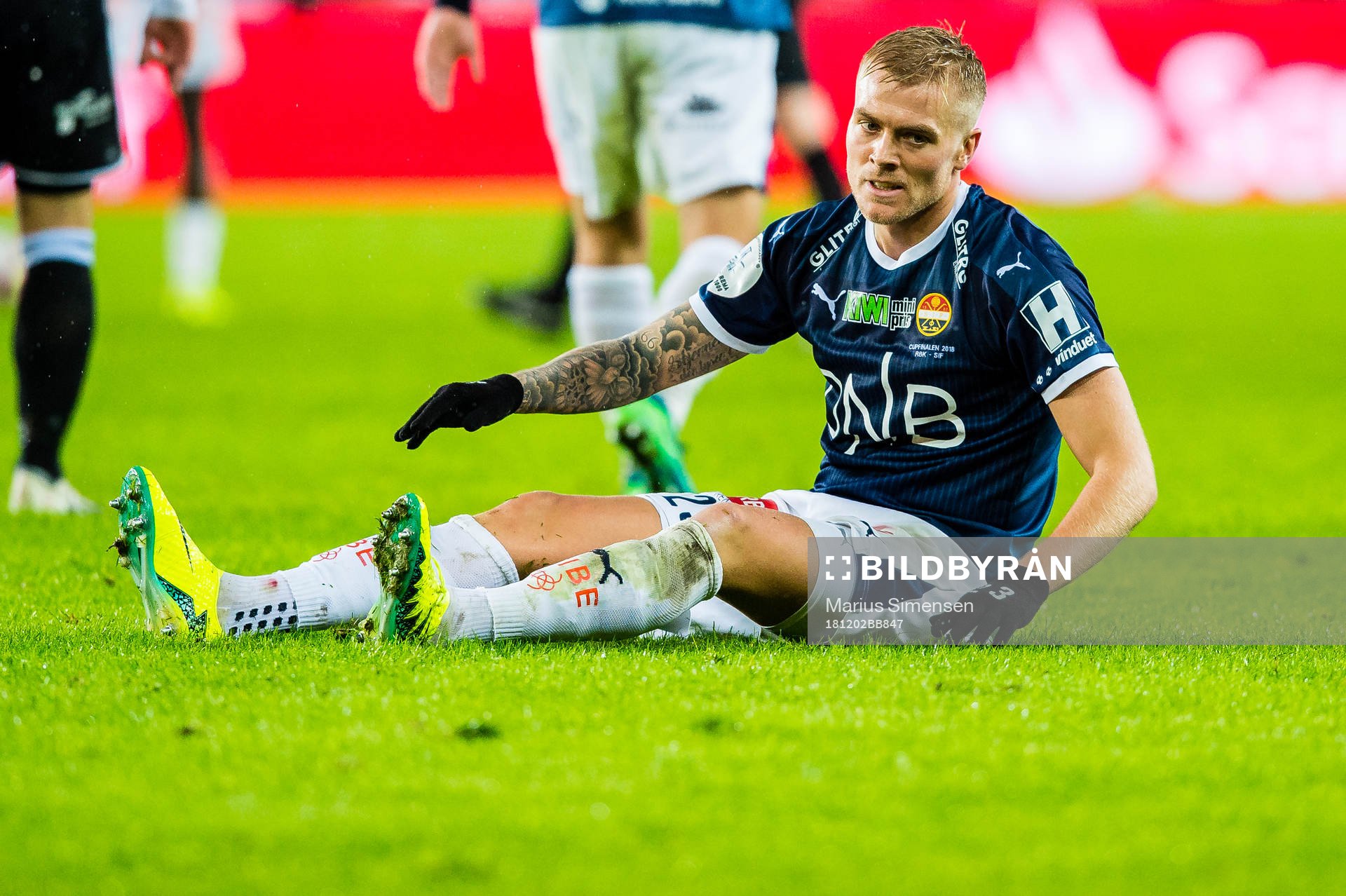 Eirik Ulland Andersen of Strømsgodset lookd dejected