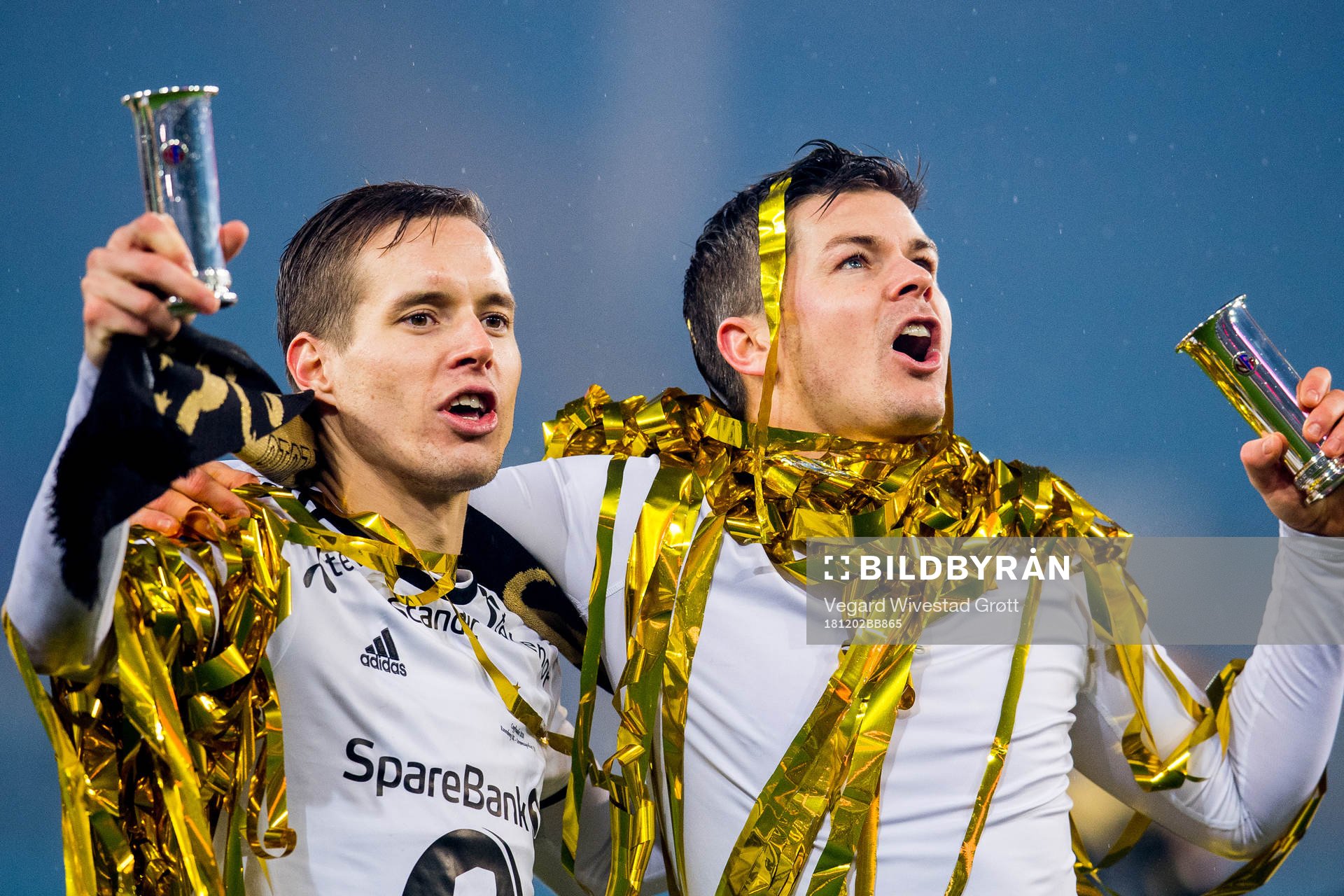 Anders Konradsen and Pål André Helland of Rosenborg