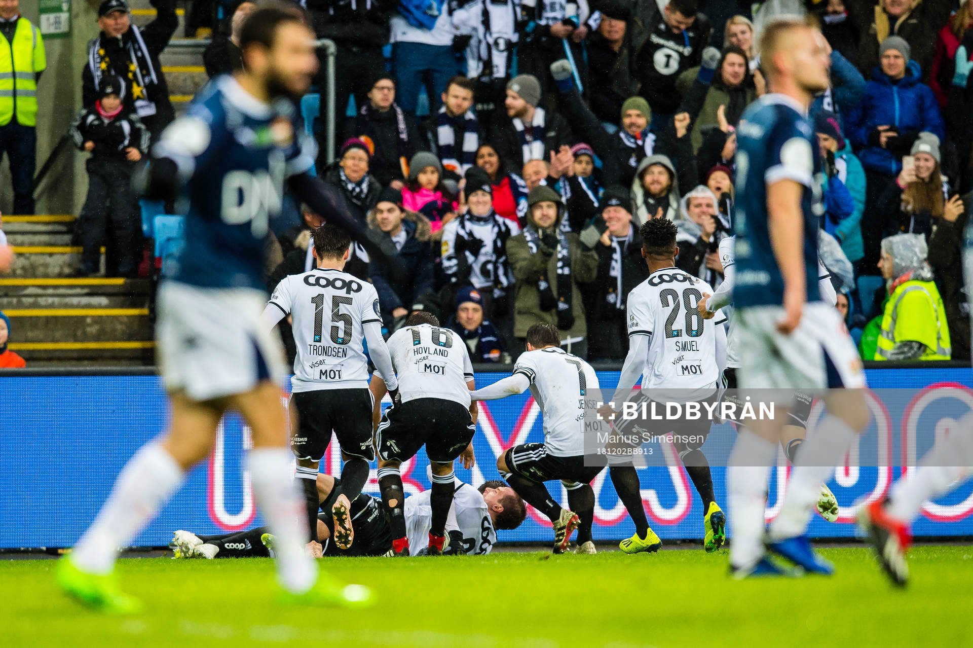 Anders Ågnes Konradsen of Rosenborg celebrates the 2-1 goal