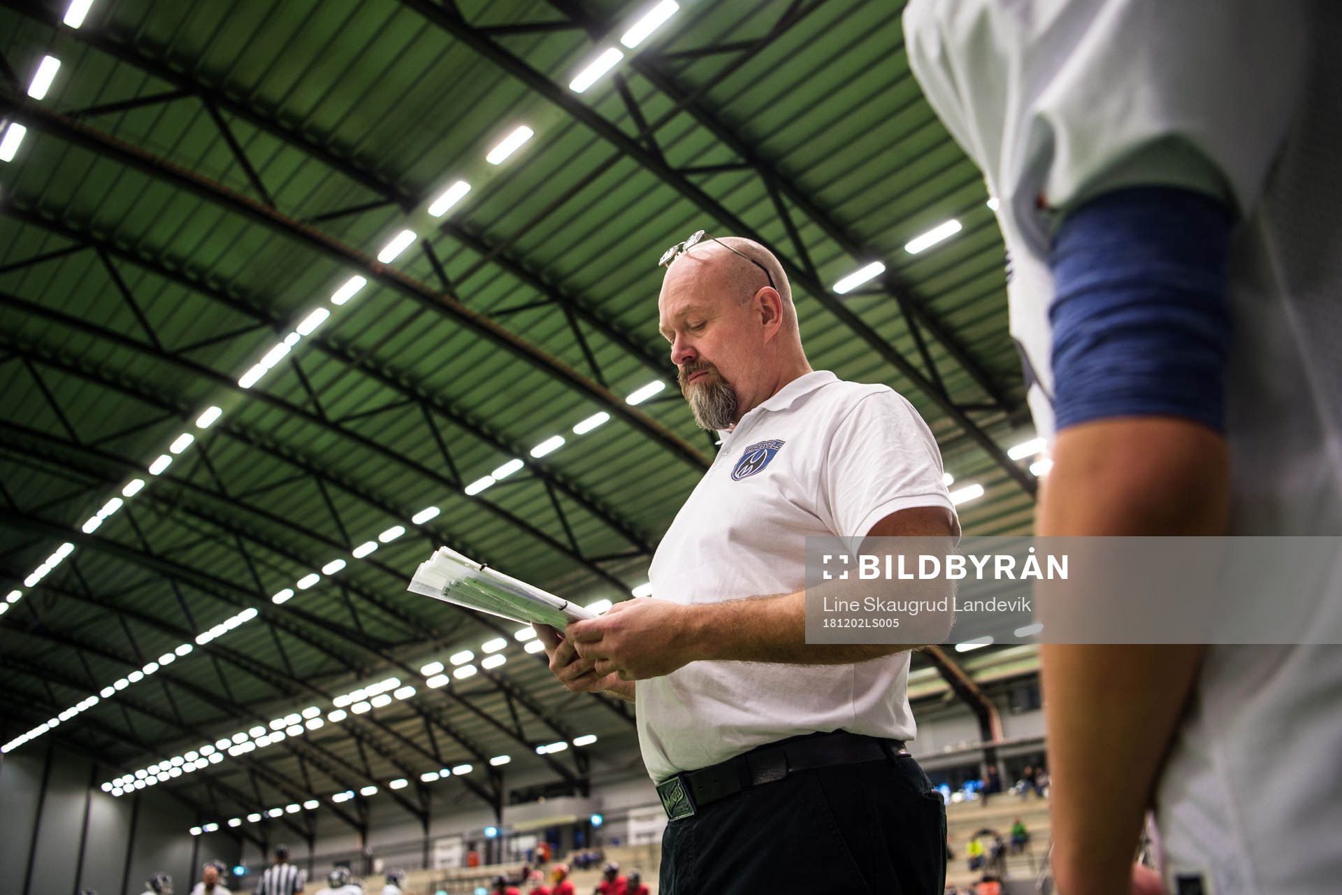 Göteborg Marvels tränare Stefan Hagström coachar