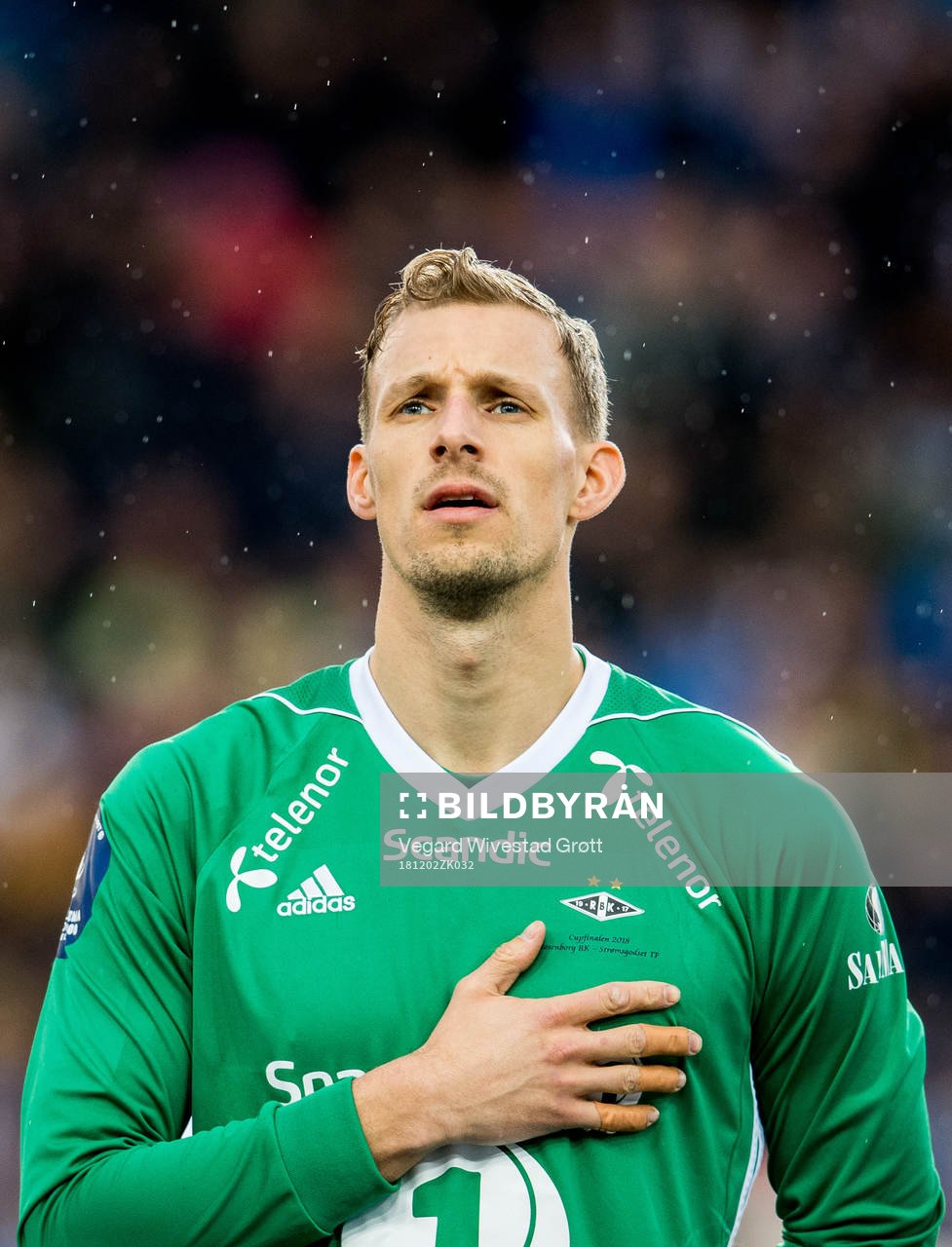 Goalkeeper André Hansen of Rosenborg