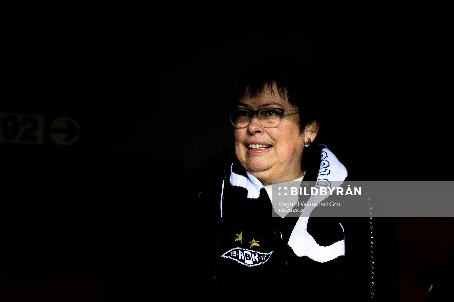 Rita Irene Ottervik, mayor of Trondheim, in the stands