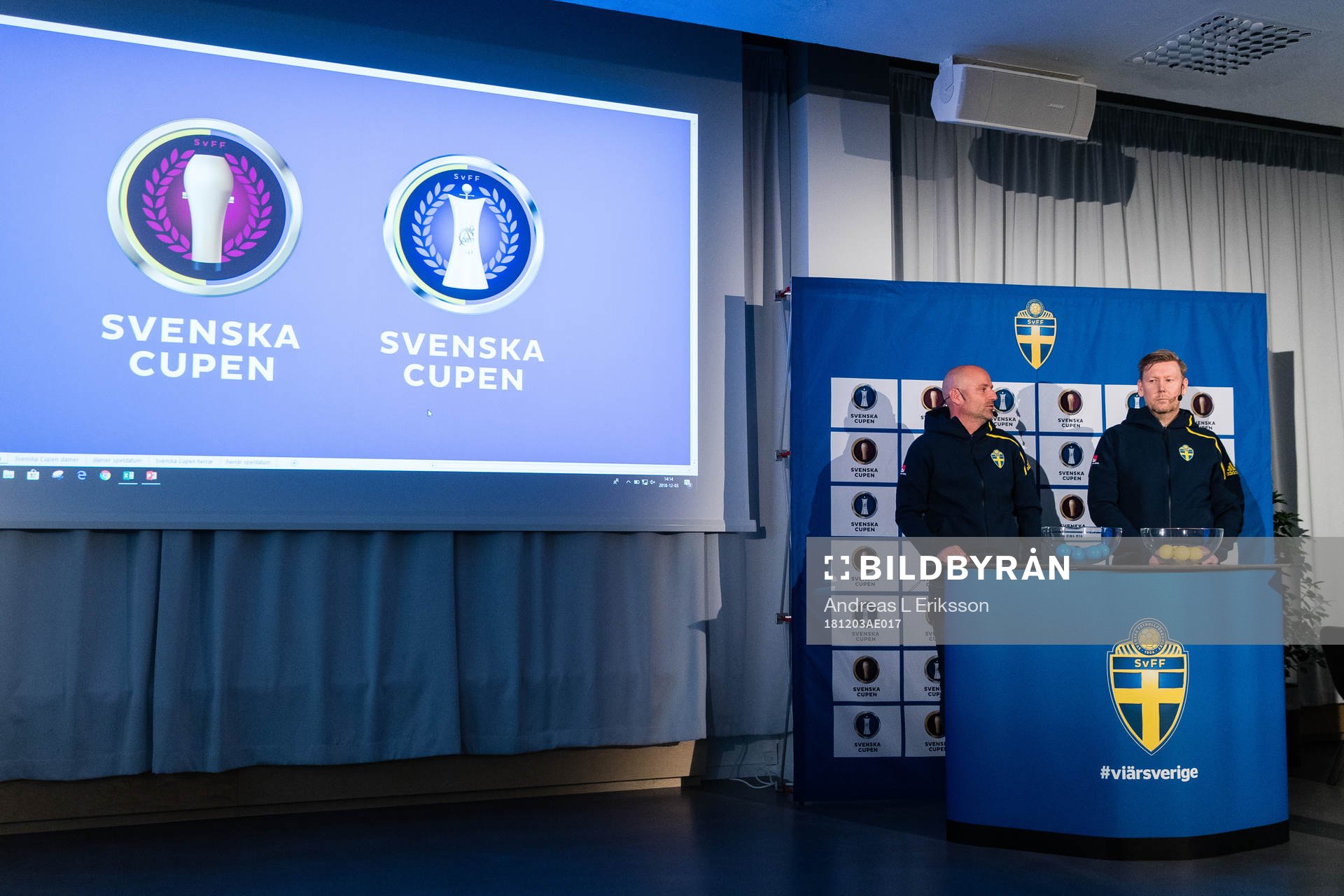 Sveriges assisterande förbundskapter Magnus Wikman och