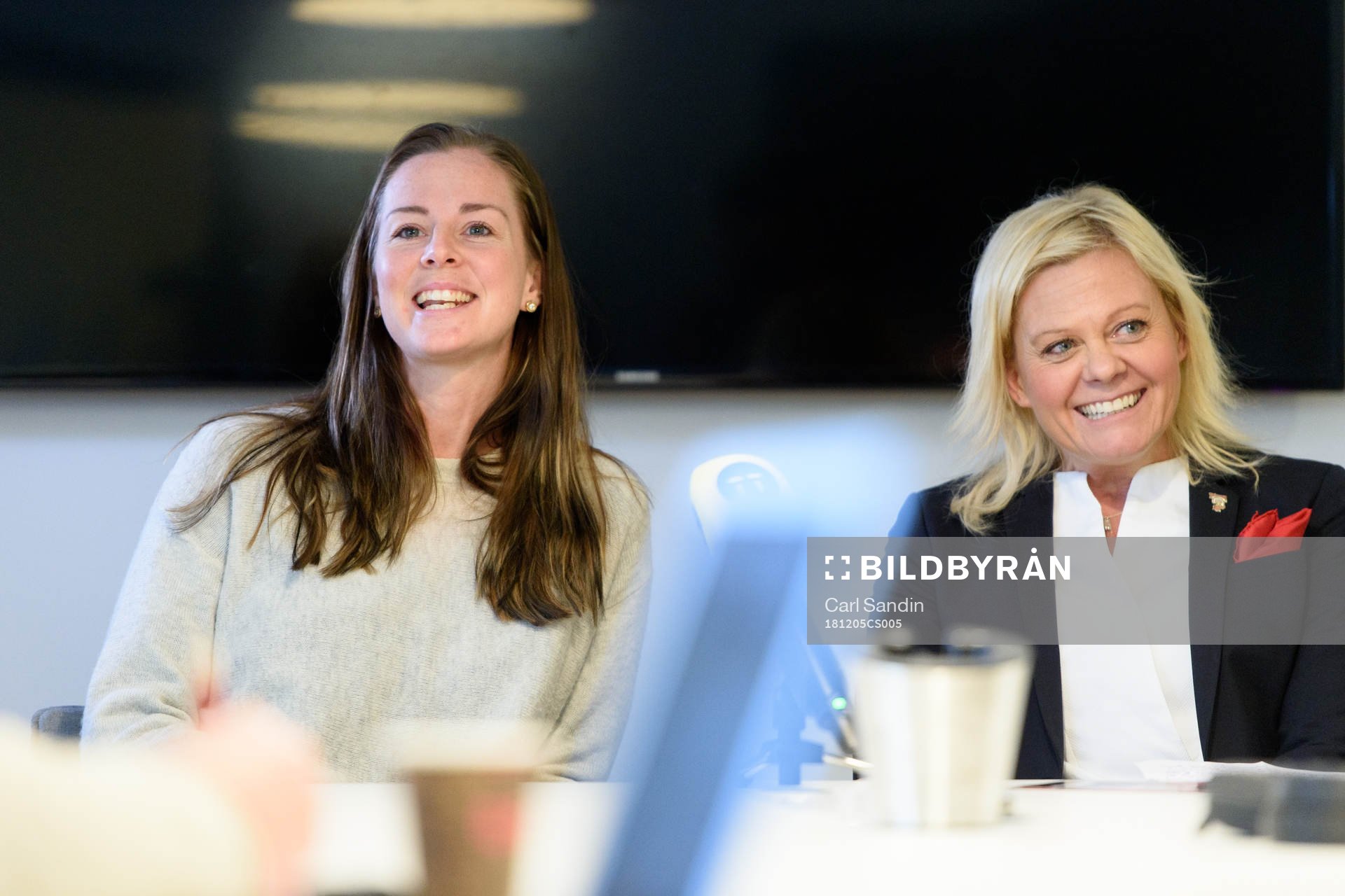 Lotta Schelin och Åsa Nathell, kommersiell chef för