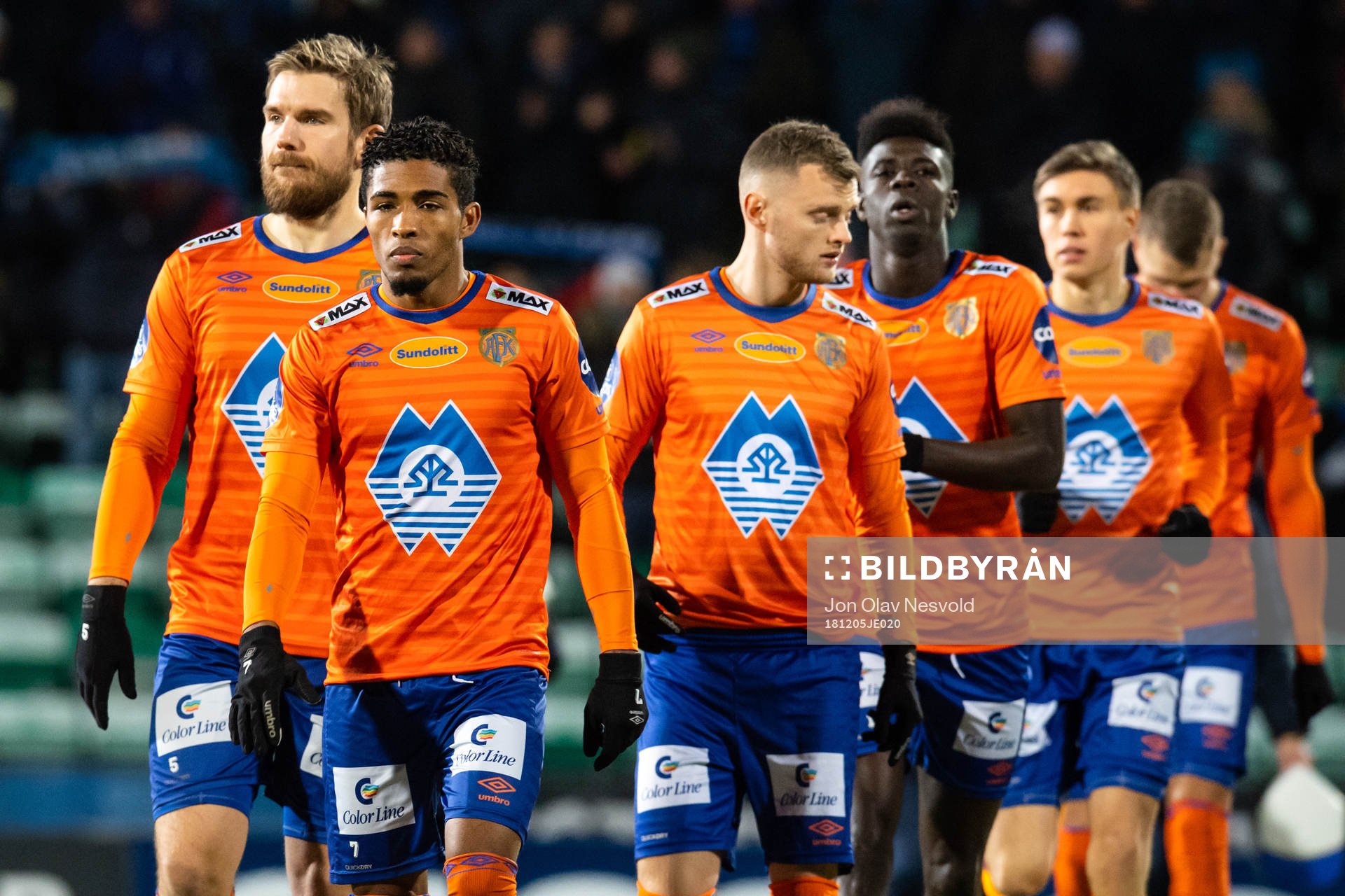 Oddbjørn Lie and Adam Örn Arnarson of Aalesund looks