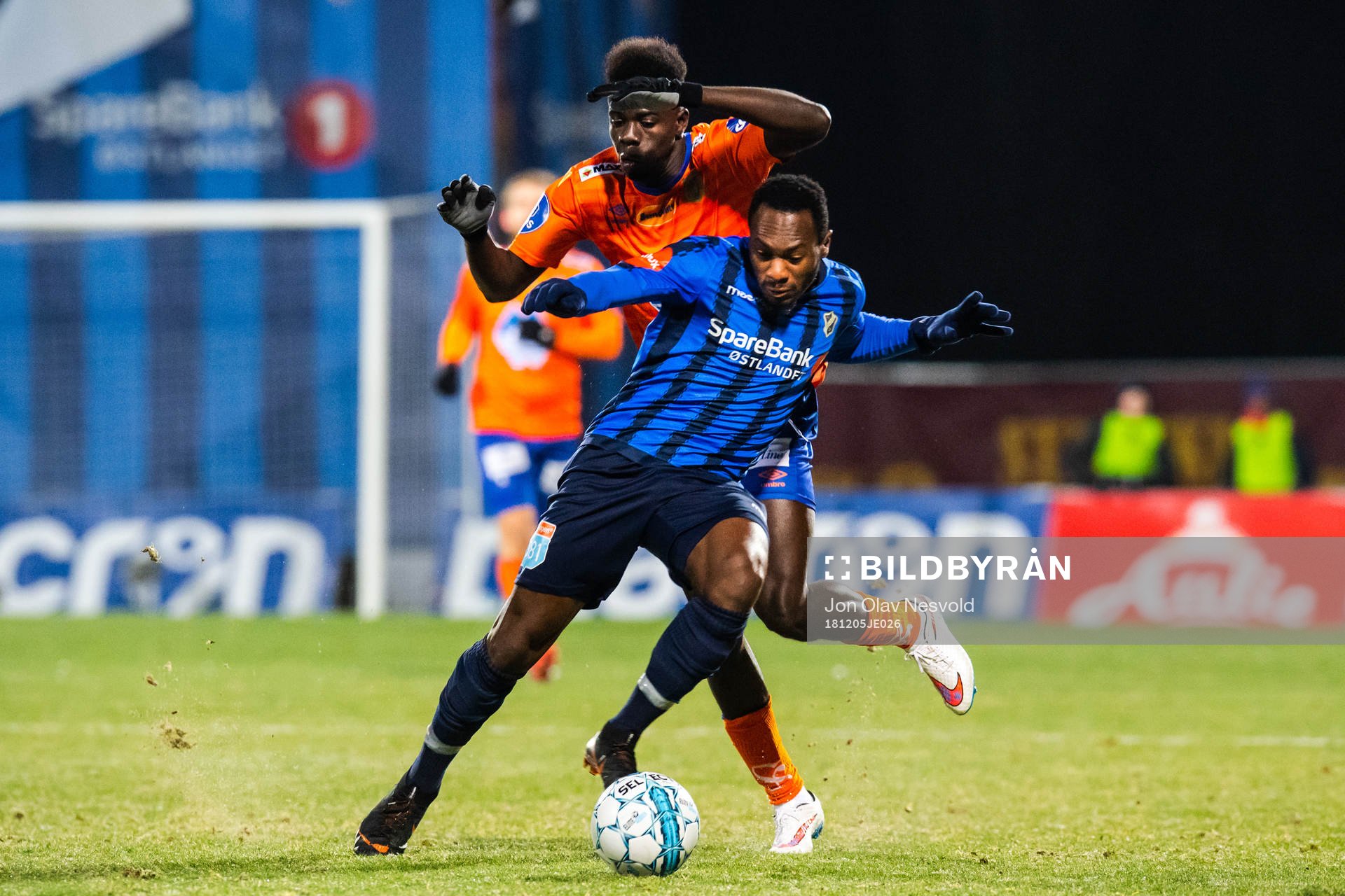 Pape Habib Gueye of Aalesund and Franck Boli of Stabæk