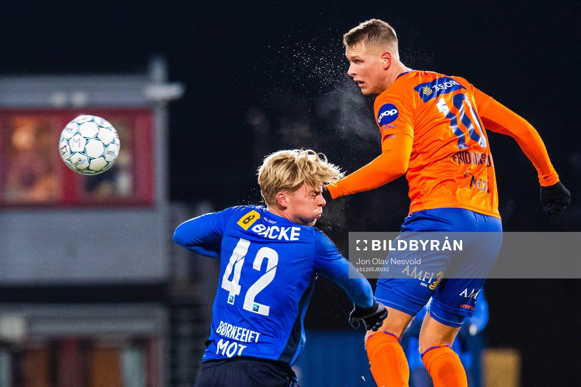 Tobias Børkeeiet of Stabæk and Hólmbert Fridjónsson of