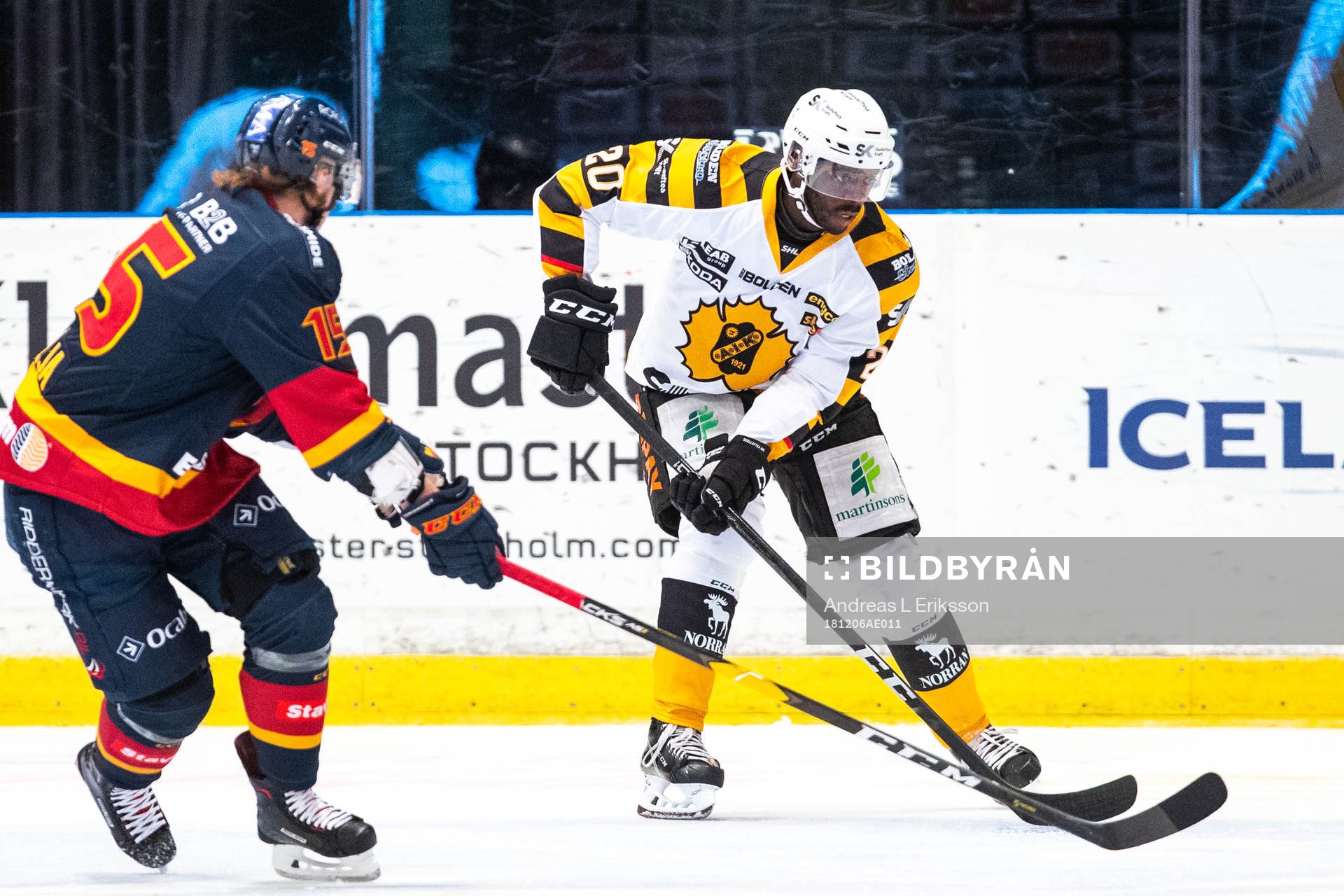 Djurgårdens Jakob Lilja och Skellefteås Edwin Hedberg